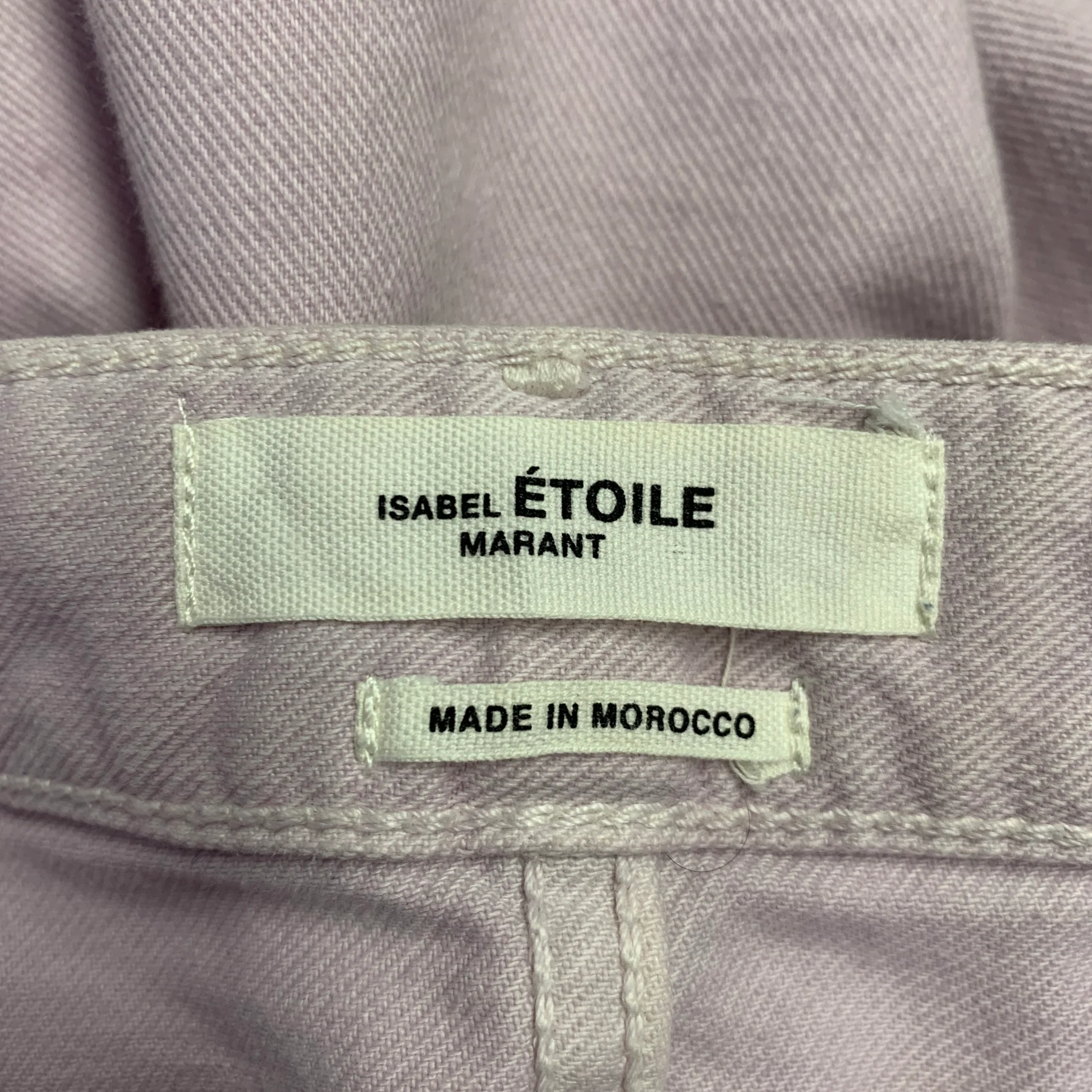 ISABEL MARANT Size L Purple Lavender Cotton Blend 5 Pocket Jeans - Image 6