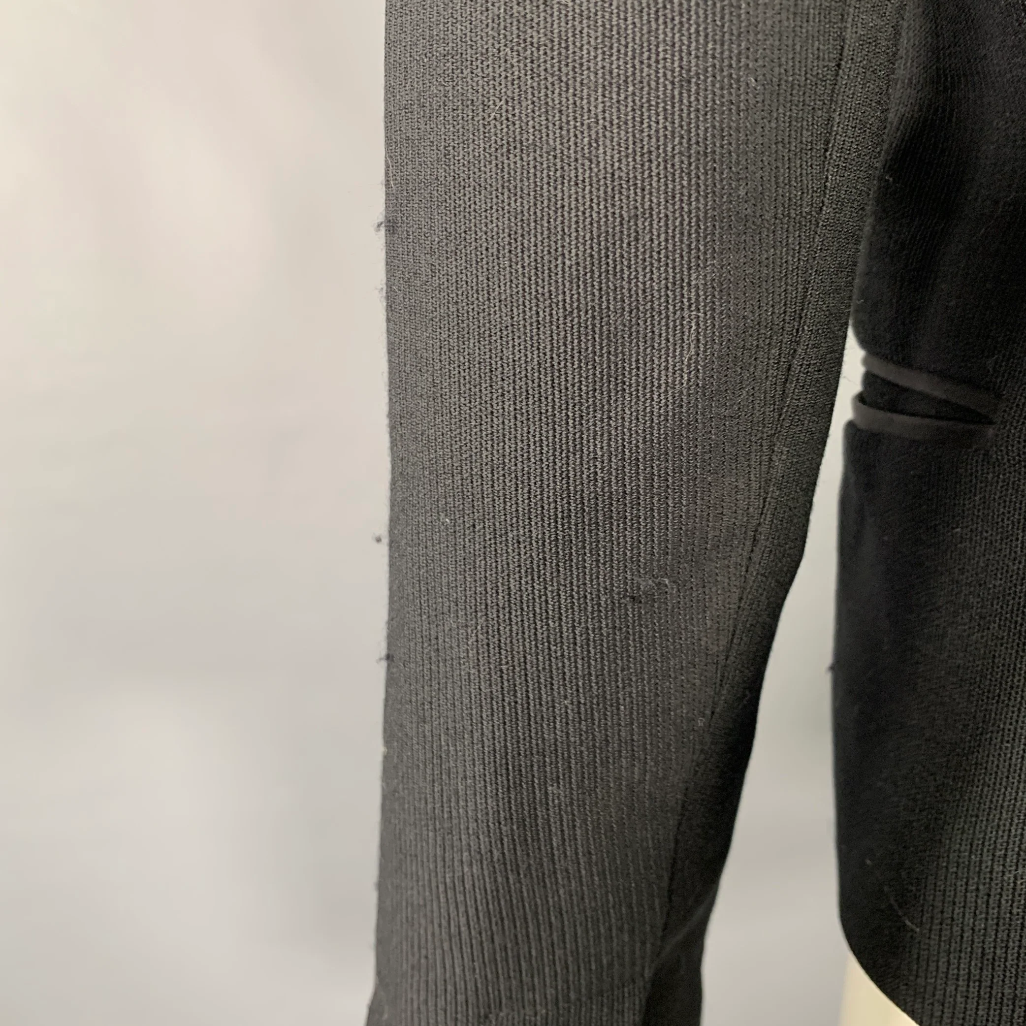 ISABEL MARANT Size S Black Wool Lambskin Shawl Collar Jacket - Image 5