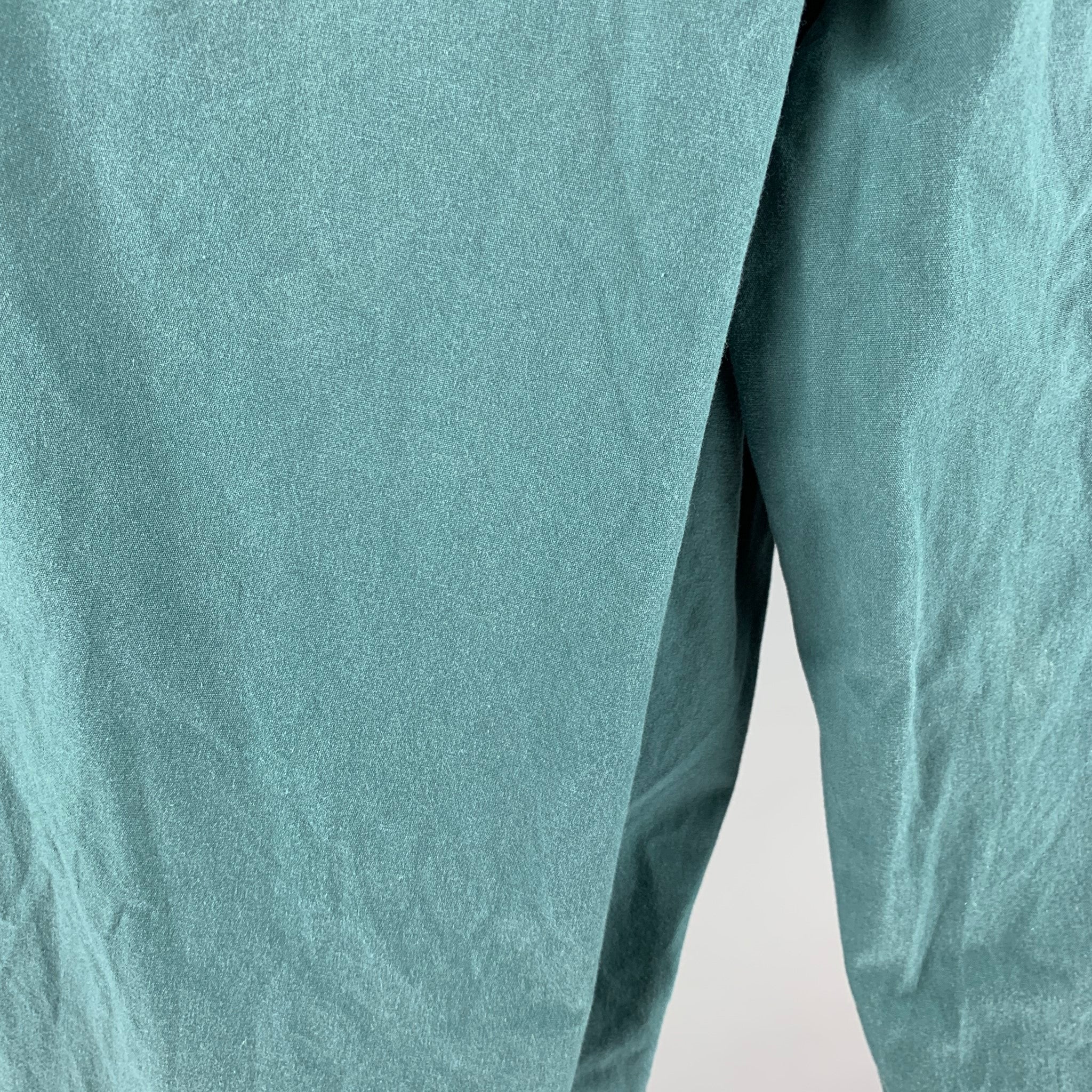 ISABEL MARANT Size XL Teal Cotton Cargo Casual Pants - Image 4