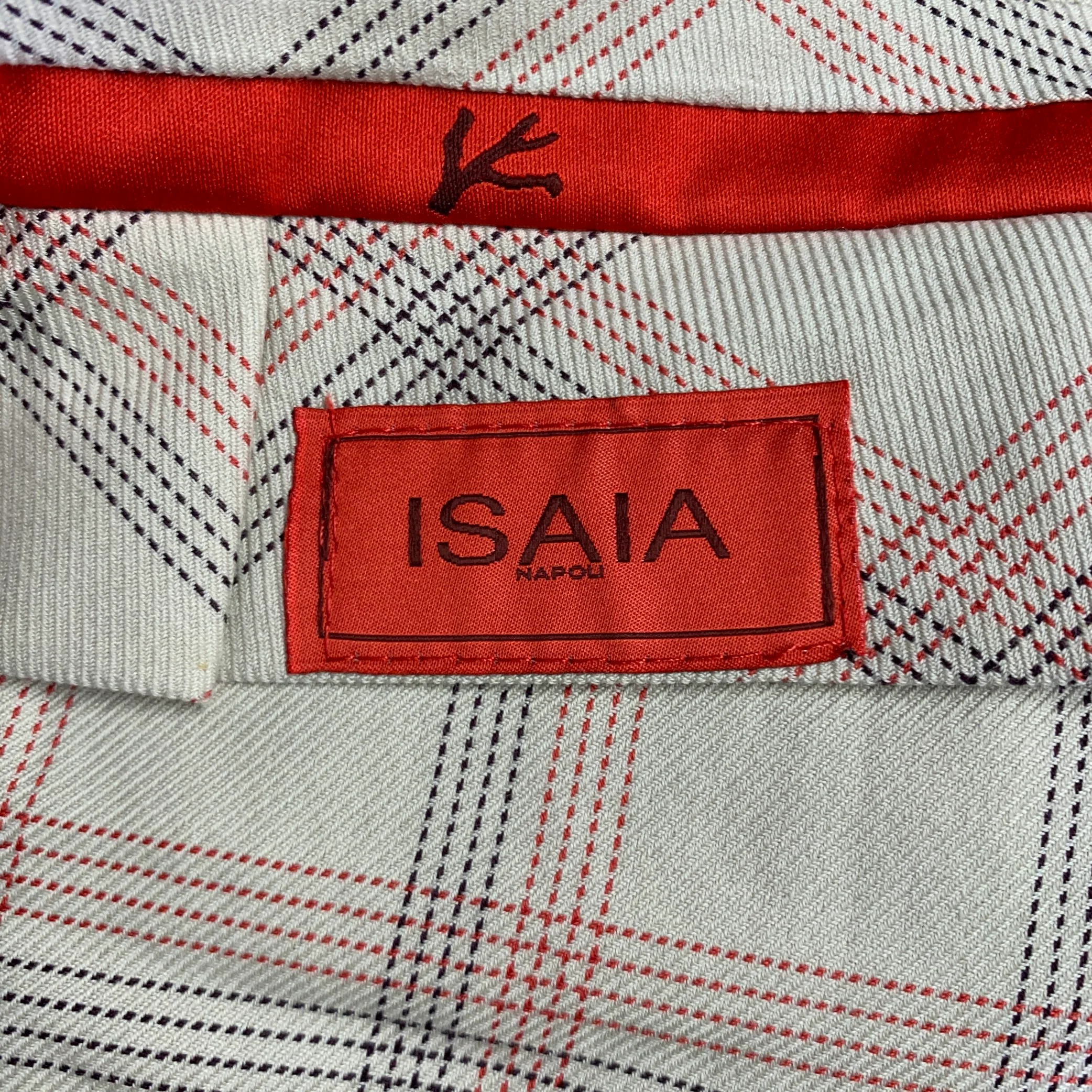ISAIA Size 36 Oatmeal Wool Zip Fly Dress Pants - Image 3
