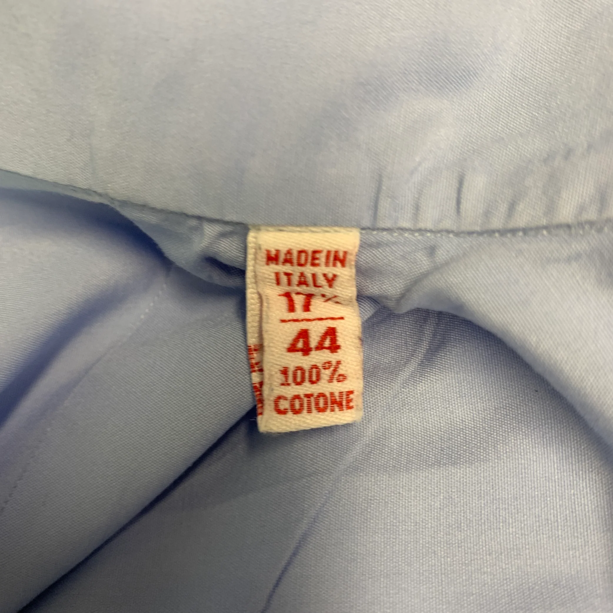 ISAIA Size XL Blue Cotton Button Up Long Sleeve Shirt - Image 7