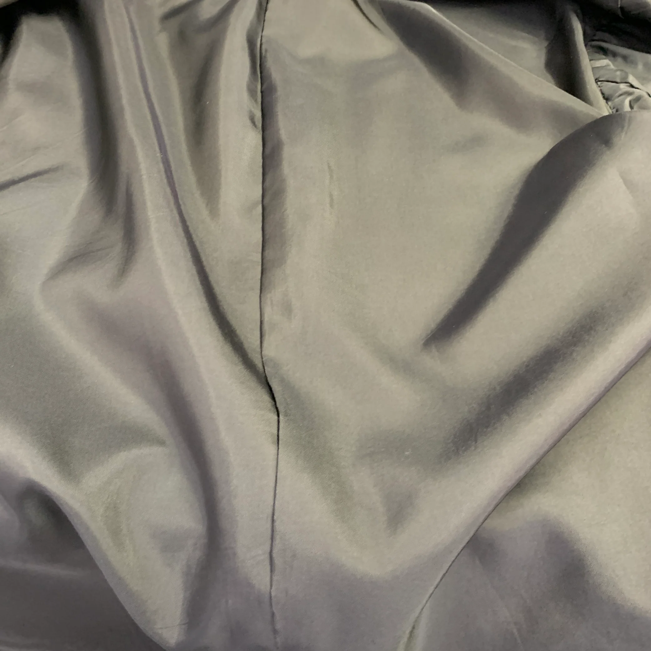 ISSEY MIYAKE Size 42 Black Wool Nehru Collar Sport Coat - Image 5