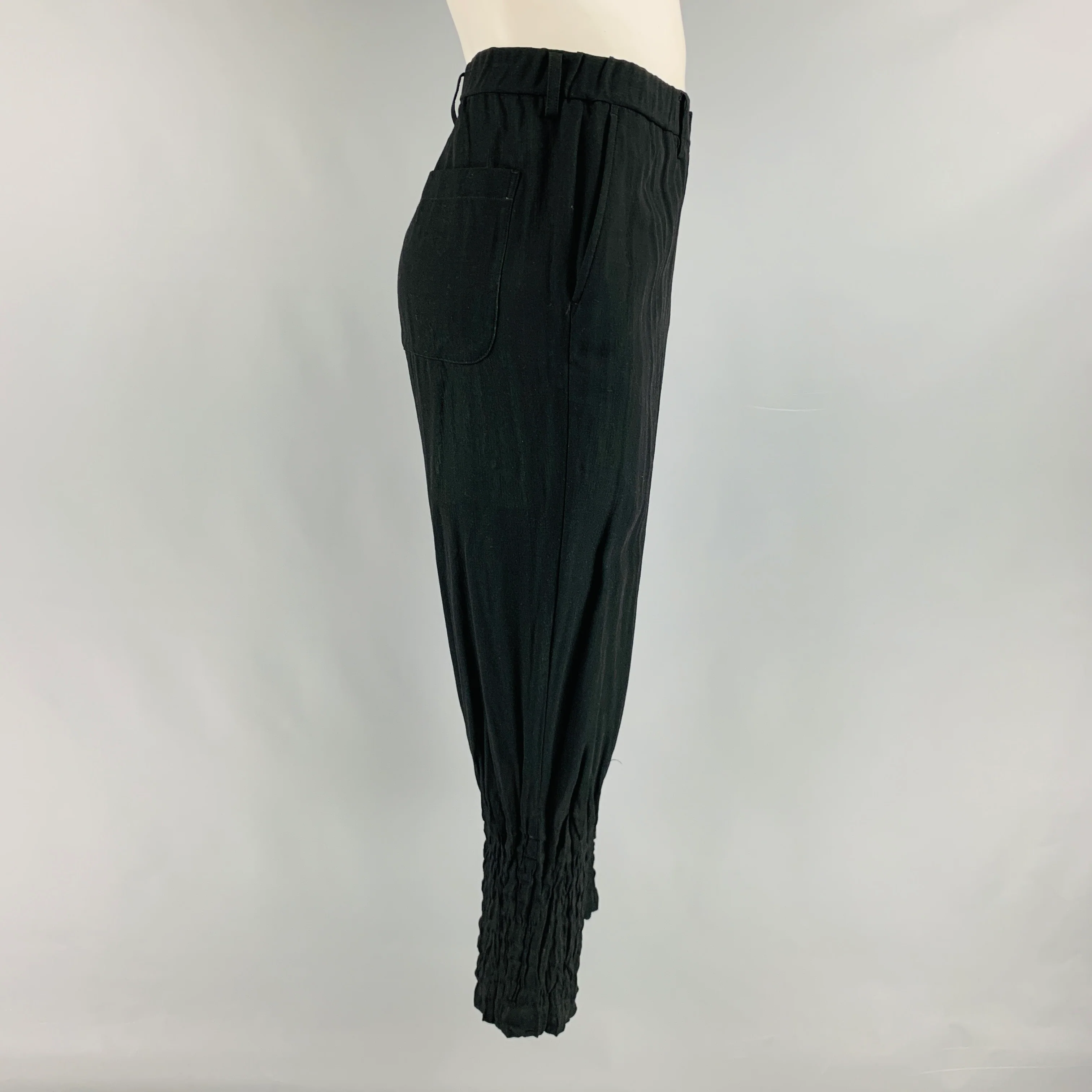 ISSEY MIYAKE Size L Black Green Ombre Casual Pants - Image 2