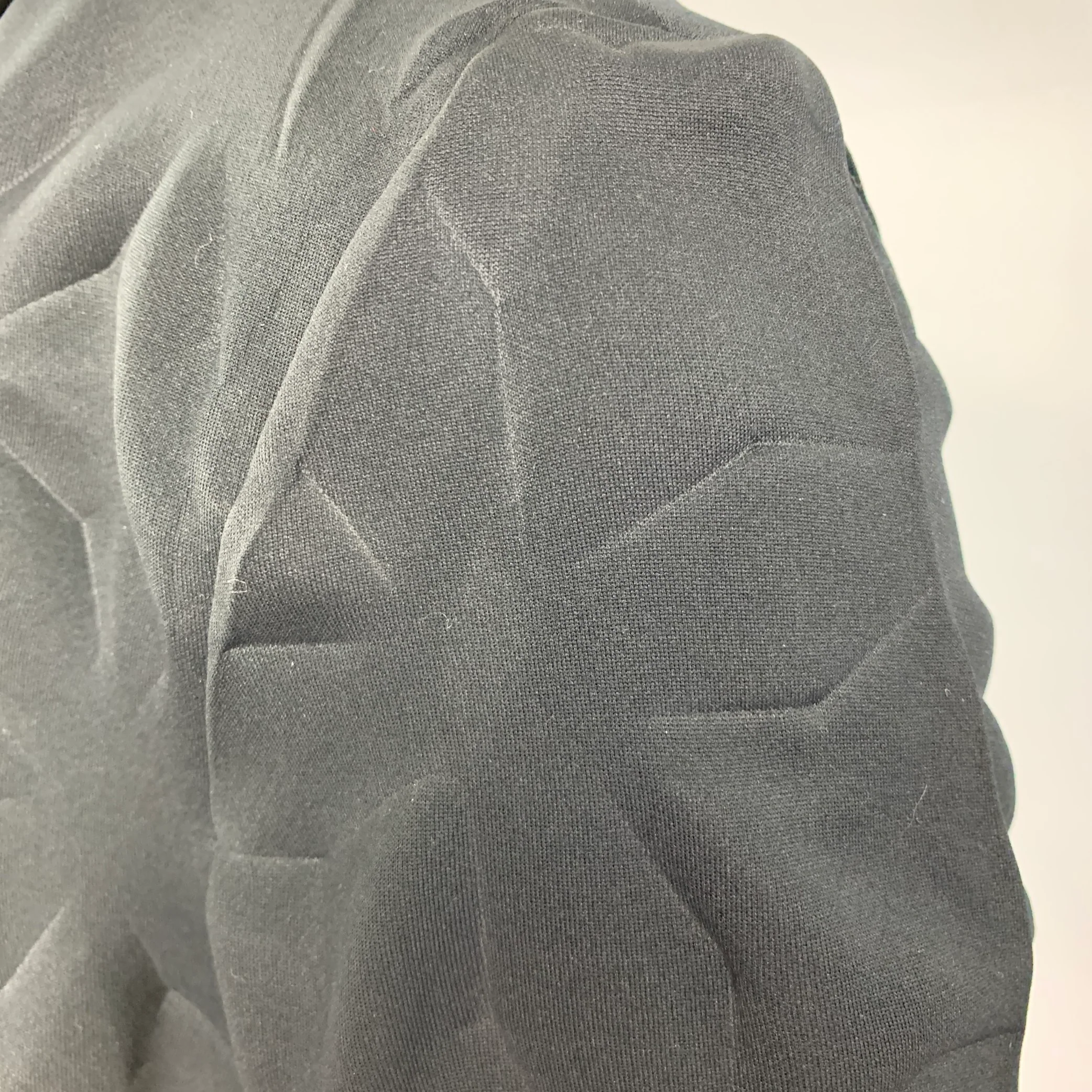 ISSEY MIYAKE Size L Black Polyester Stars Embossed Long Coat - Image 7