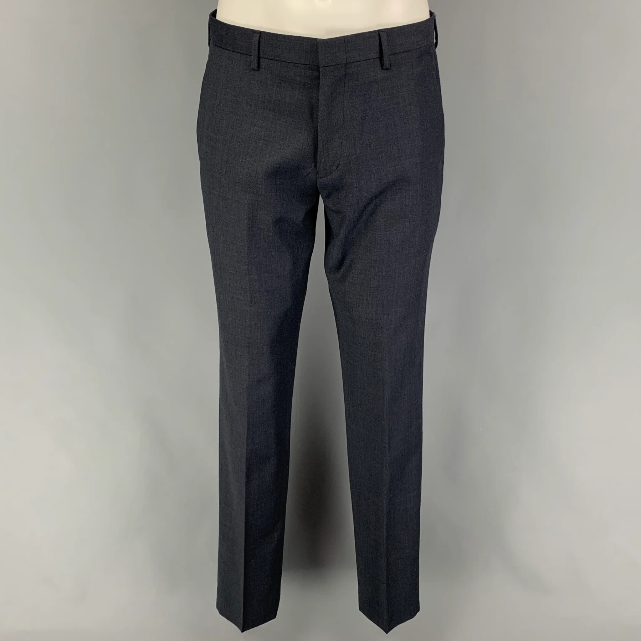 J CREW Size 38 Charcoal Wool Notch Lapel Suit - Image 5