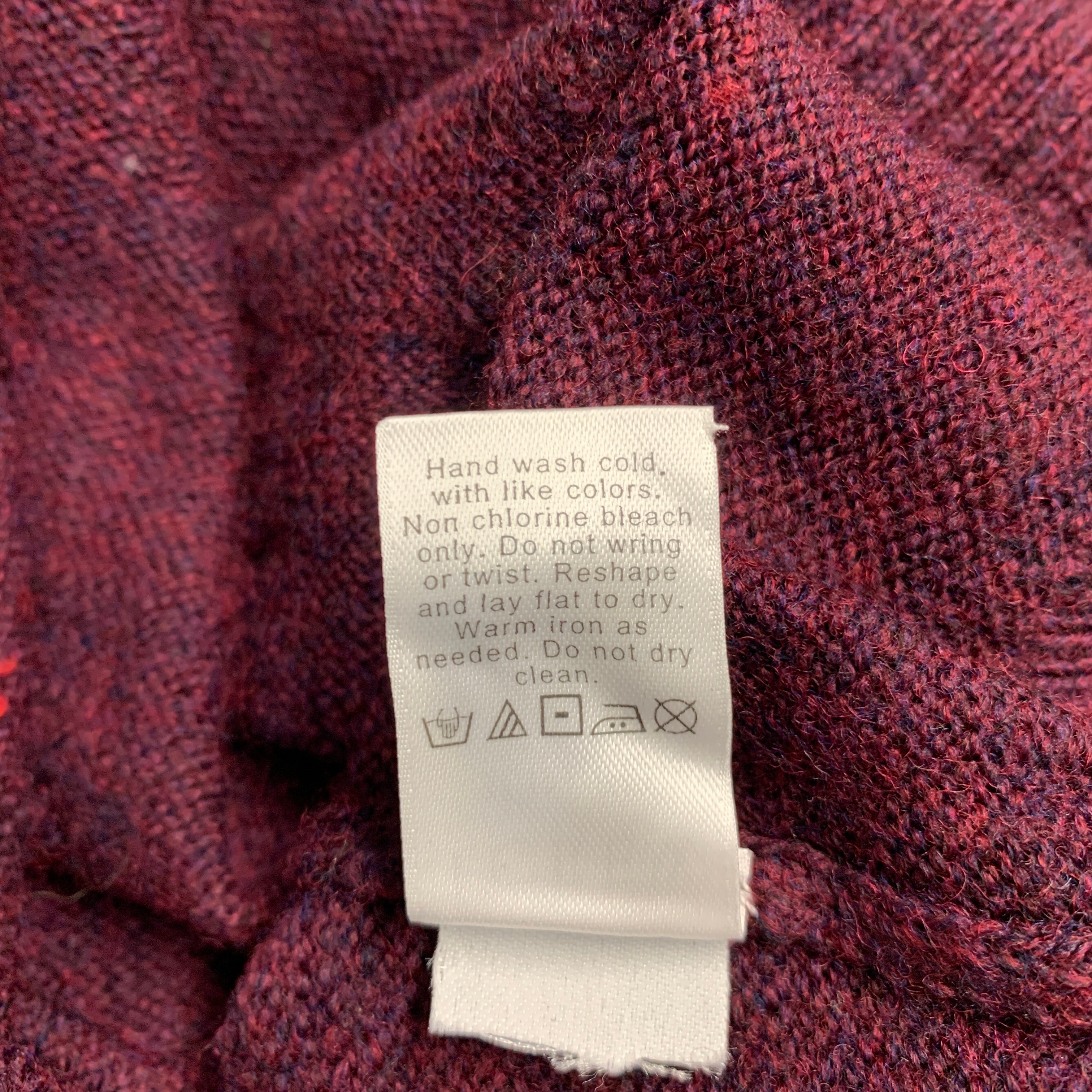 J.CREW Size M Burgundy Merino Wool Crew Neck Pullover - Image 6