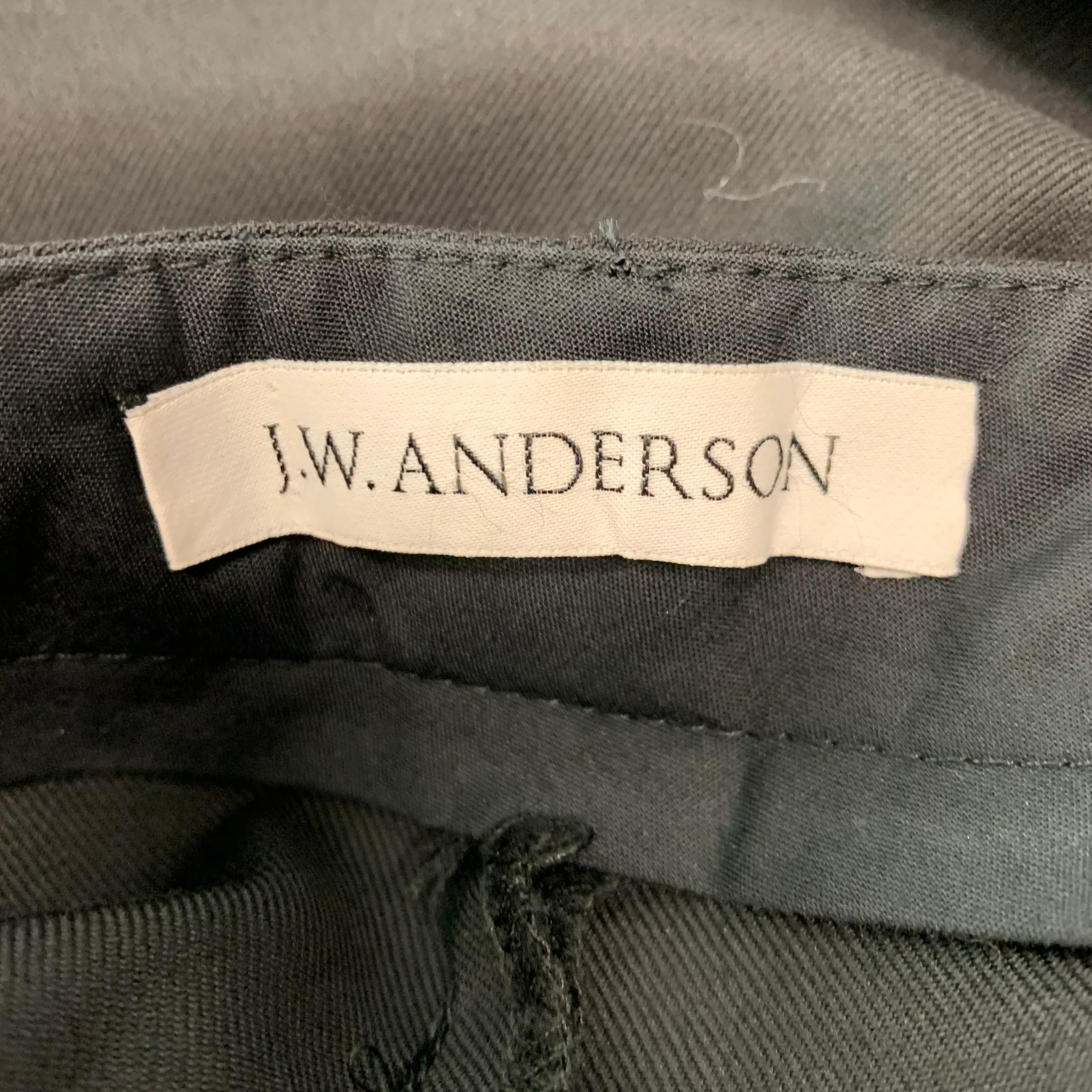 J.W.ANDERSON Size 30 Black Flat Front Dress Pants - Image 3