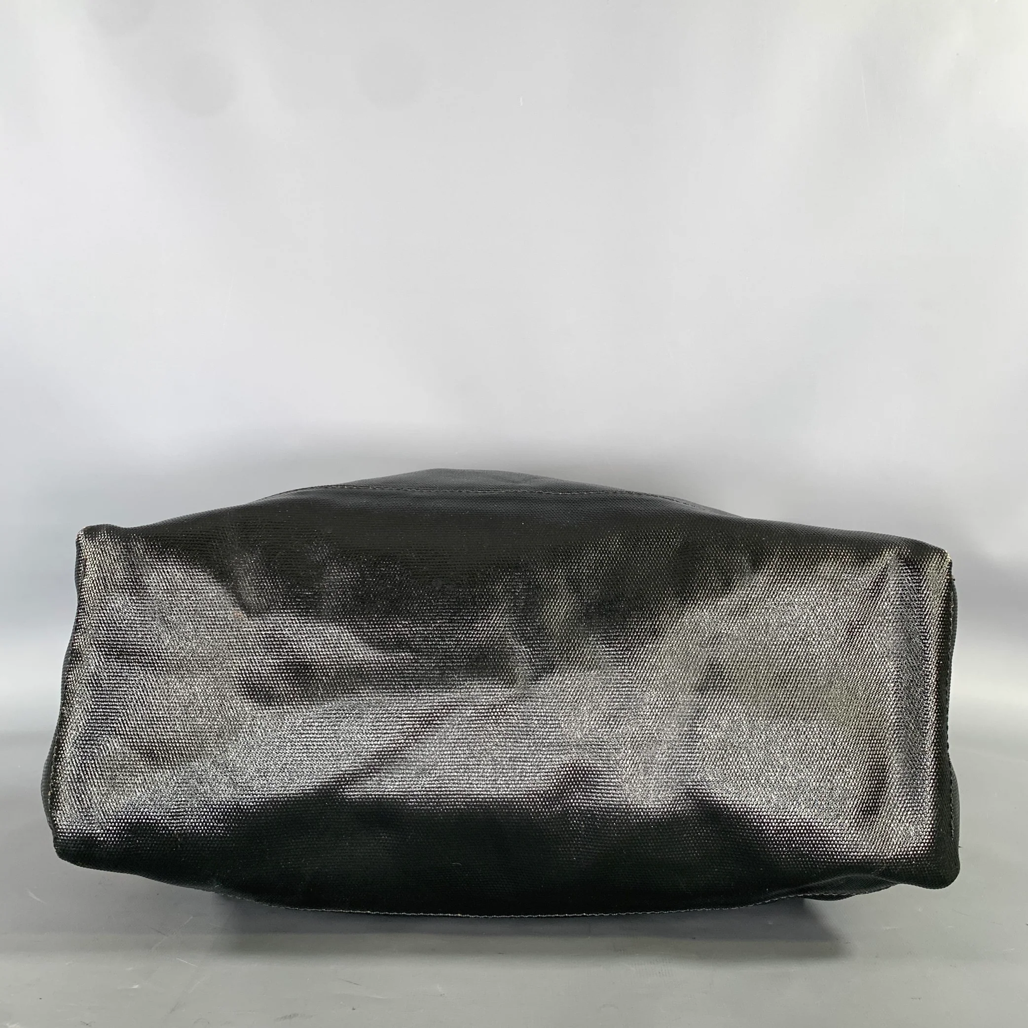 JACK SPADE Brown Black Waxed Cotton Tote Bag - Image 5