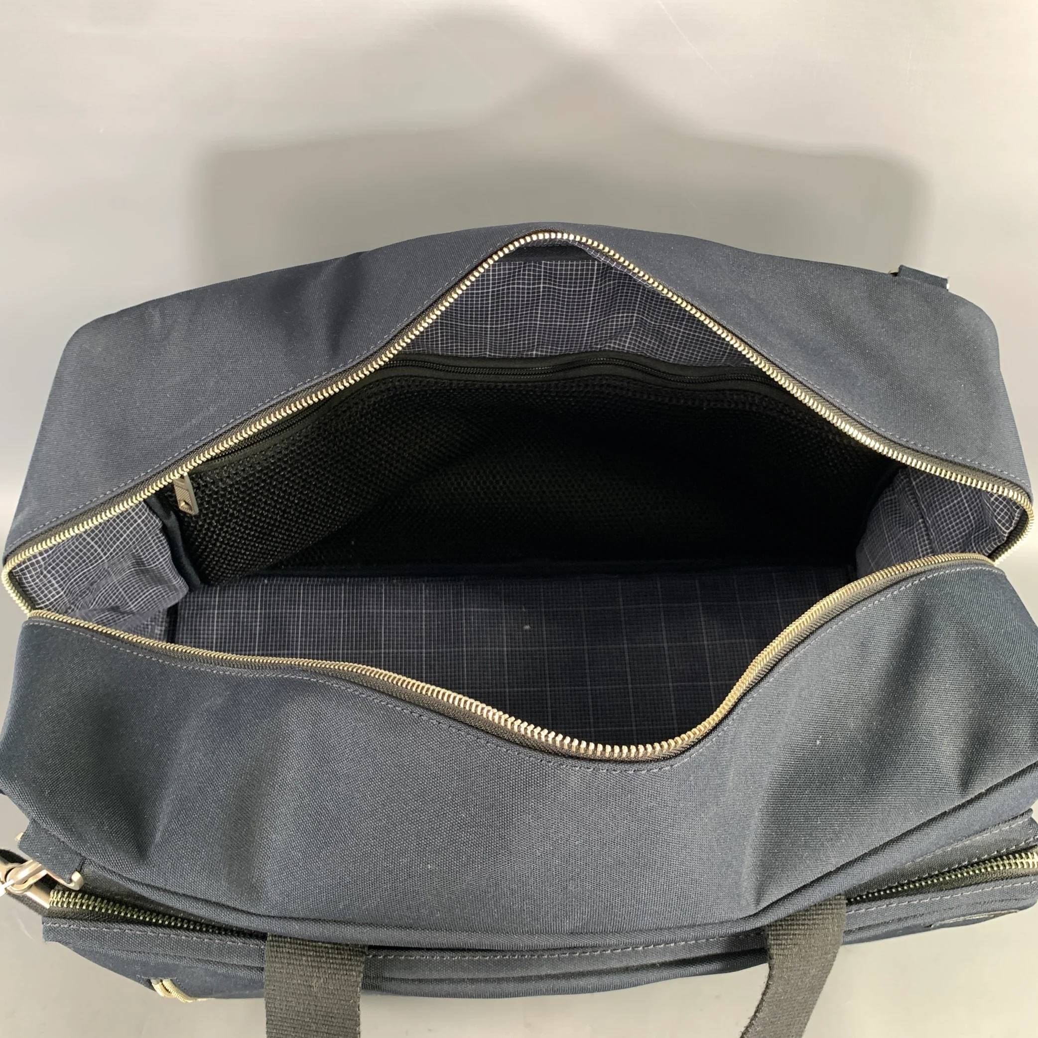 JACK SPADE Navy Black Canvas Duffle Bag - Image 8