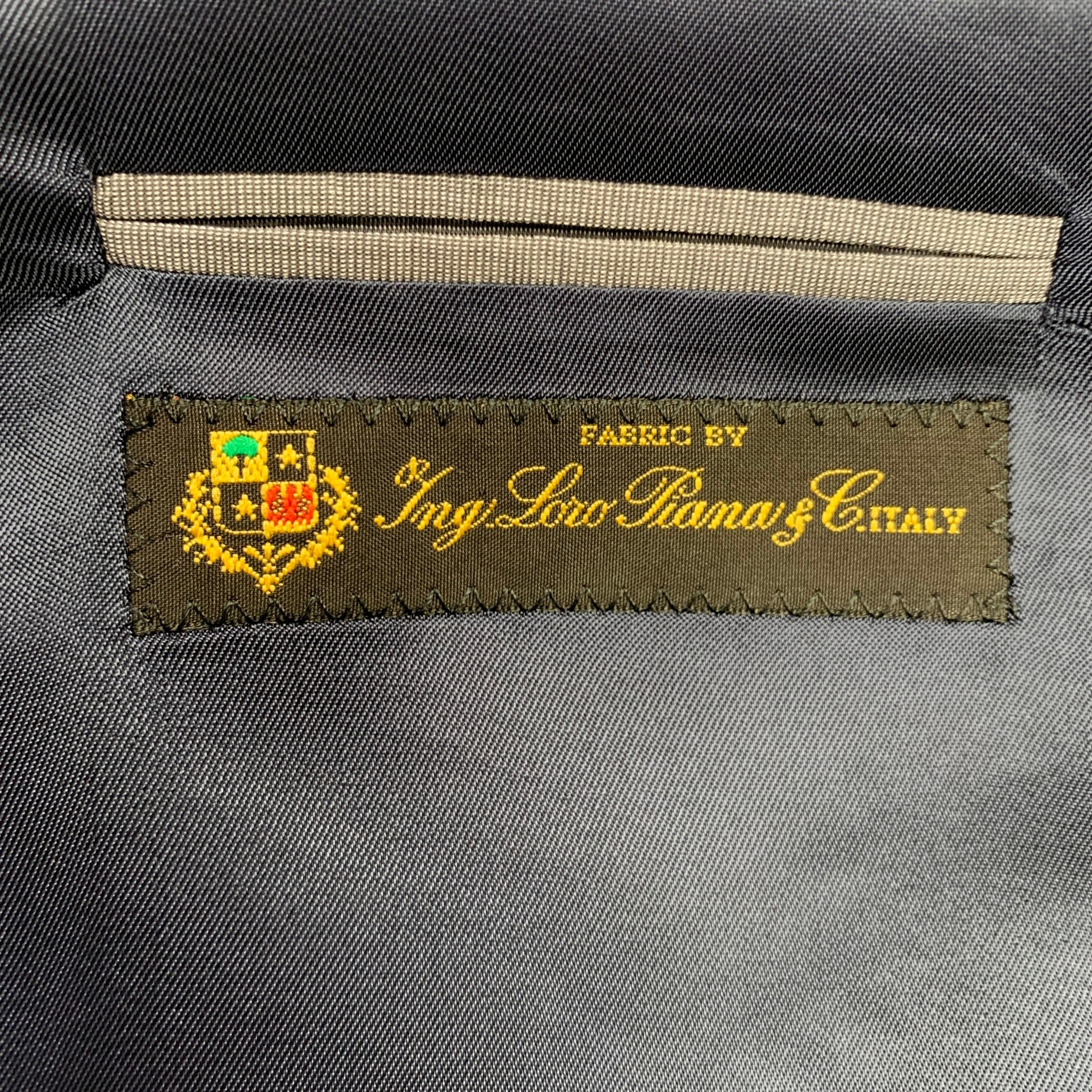 JACK VICTOR Size 42 Grey Charcoal Plaid Wool Sport Coat - Image 8
