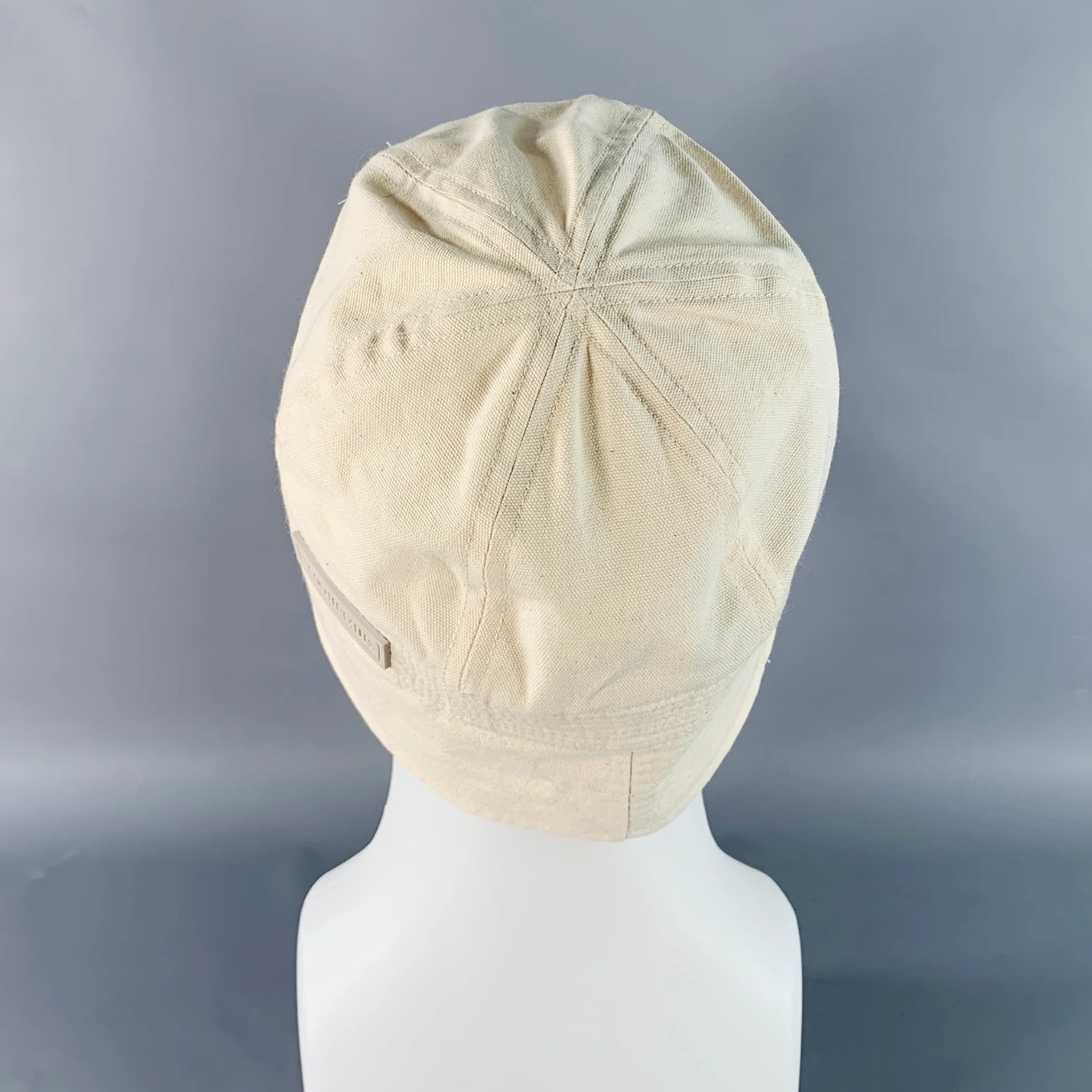 JACQUEMUS Beige Cotton Canvas Bucket Hat - Image 4