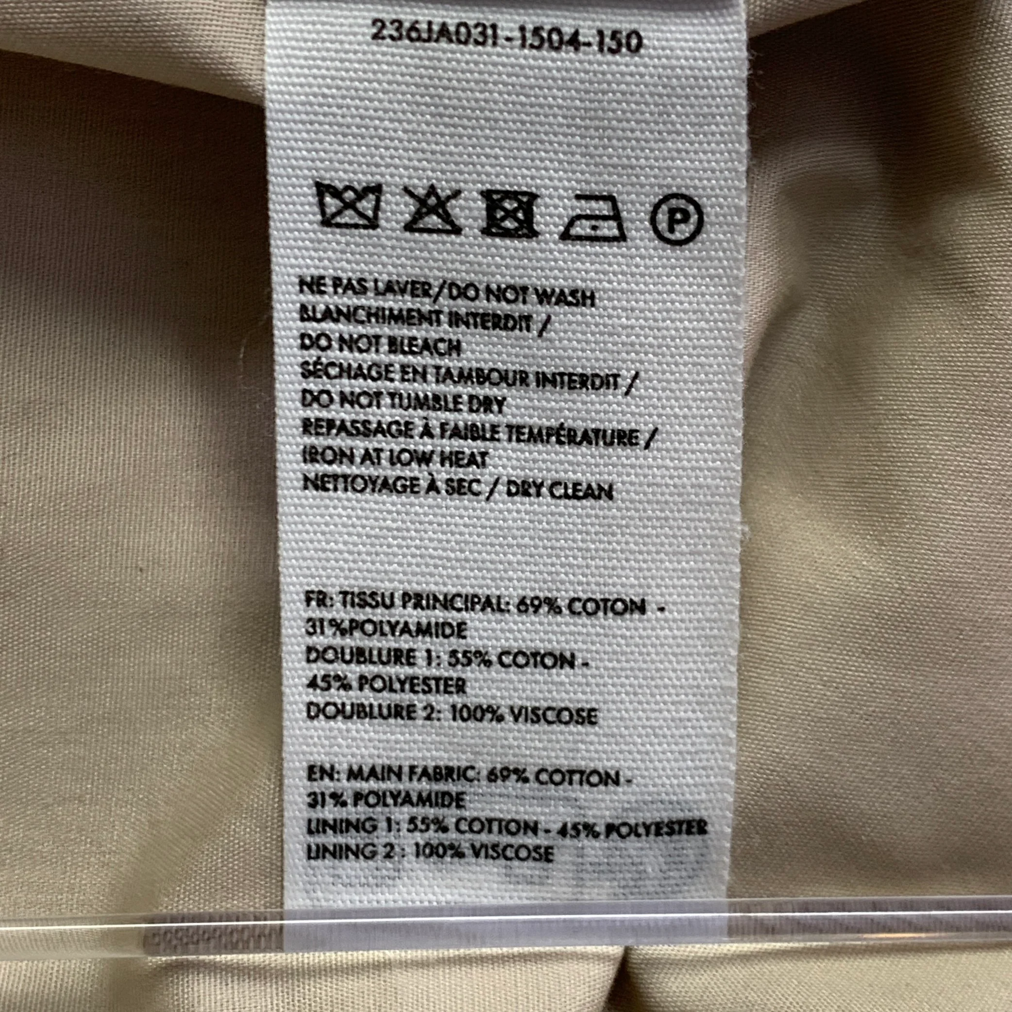 JACQUEMUS LE CHOUCHOU Size 40 Beige Cotton Blend Notch Lapel Sport Coat - Image 9