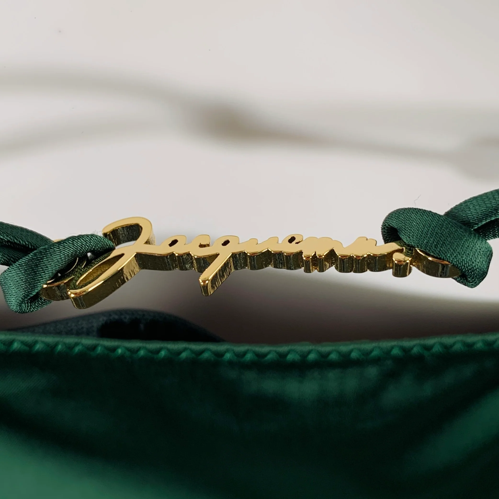JACQUEMUS Size 0 -La Robe Notte- Green Viscose Blend Spaghetti Straps Dress - Image 5