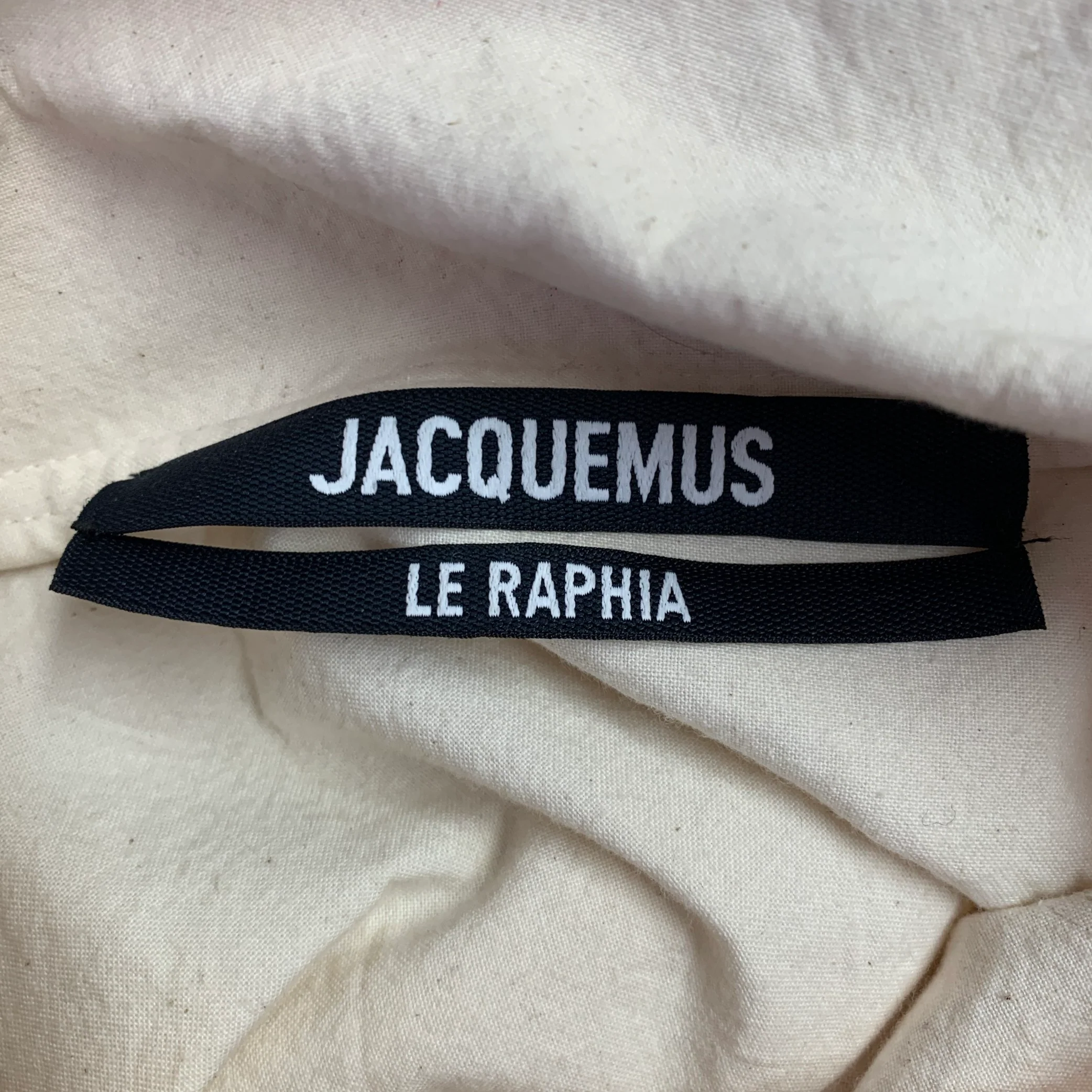 JACQUEMUS Size 44 Cream Cotton Pullover Long Sleeve Shirt - Image 5