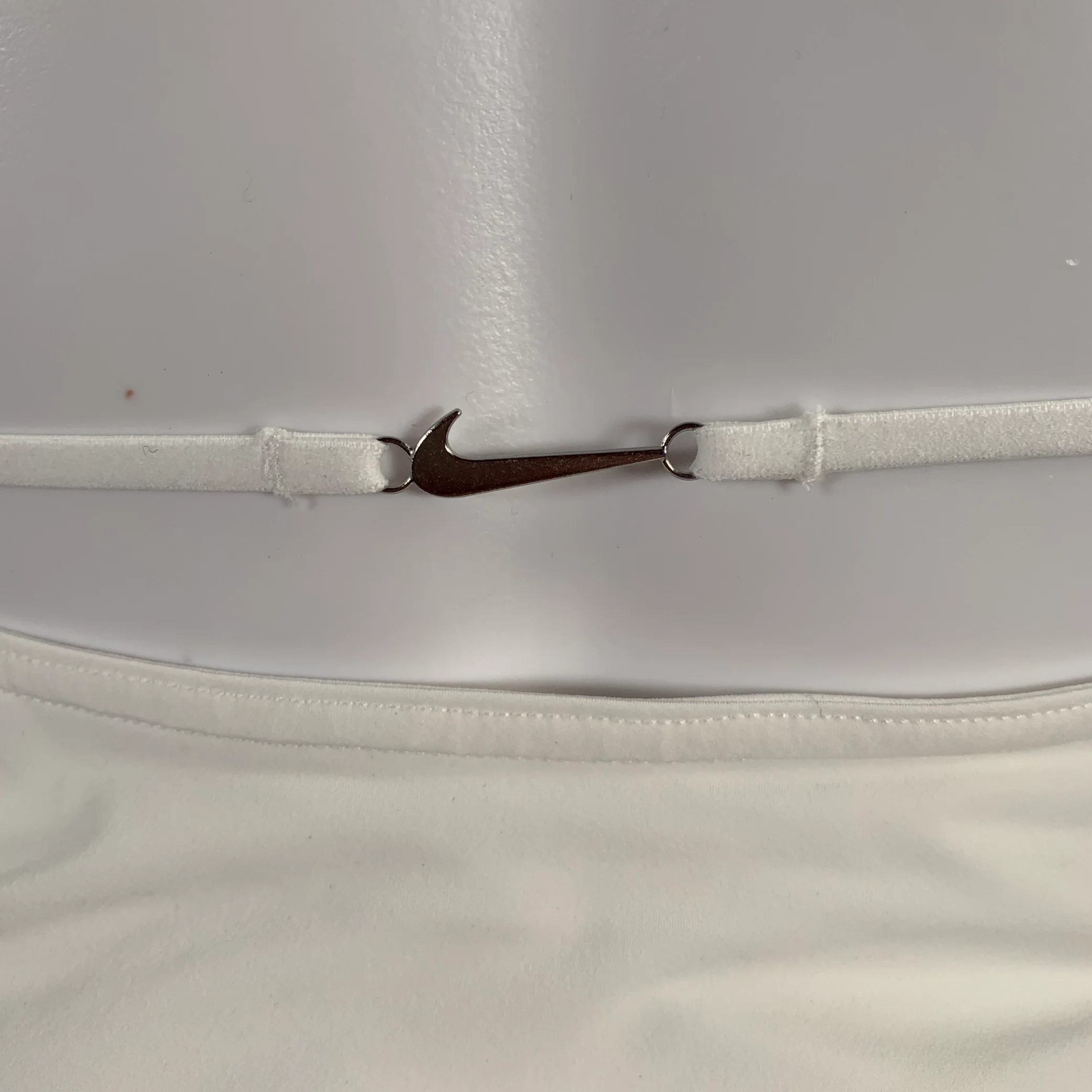 JACQUEMUS x Nike Size S White Polyester Blend Ruched Mini Cocktail Dress - Image 2