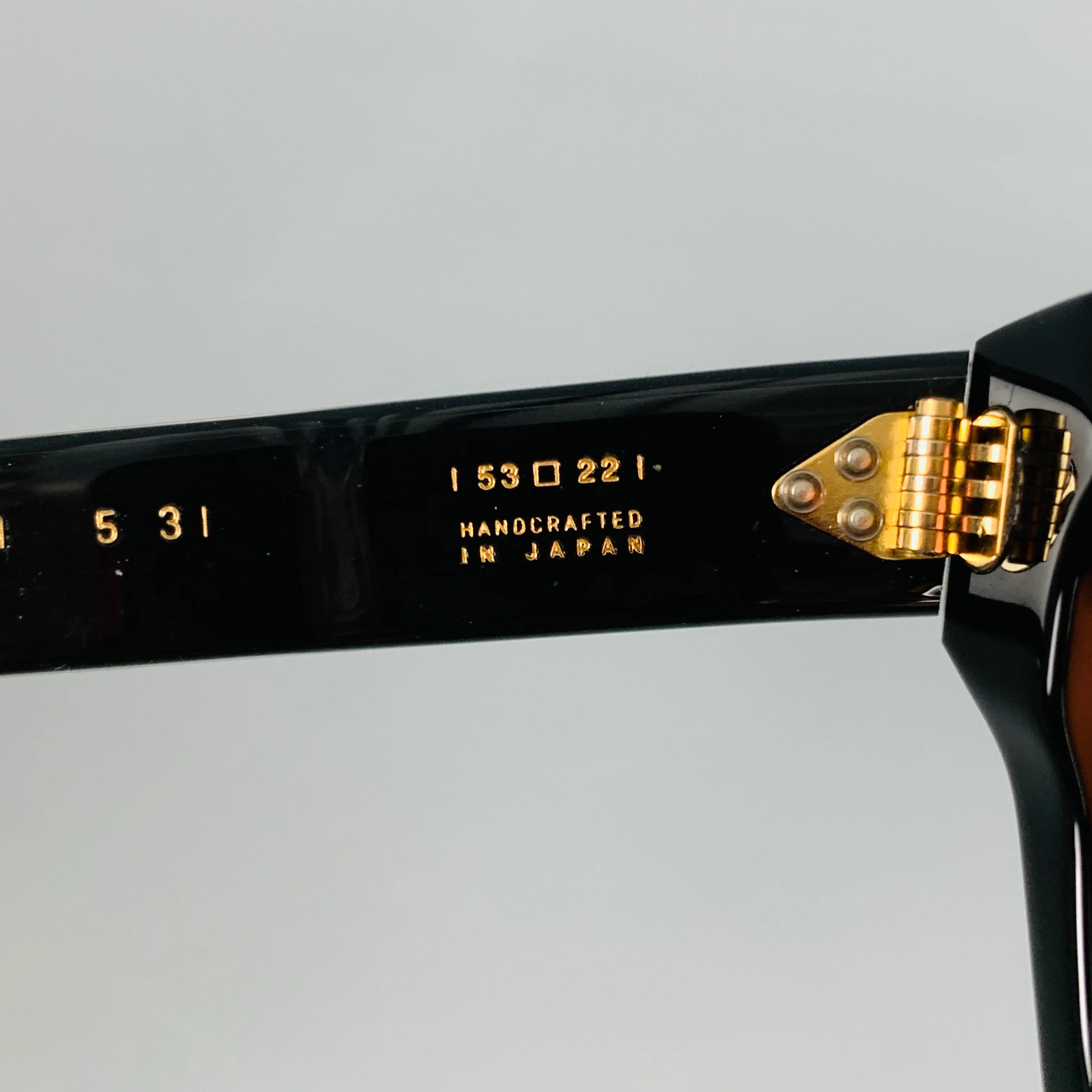 JACQUES MARIE MAGE Black Gold Stripe Acetate Sunglasses - Image 7