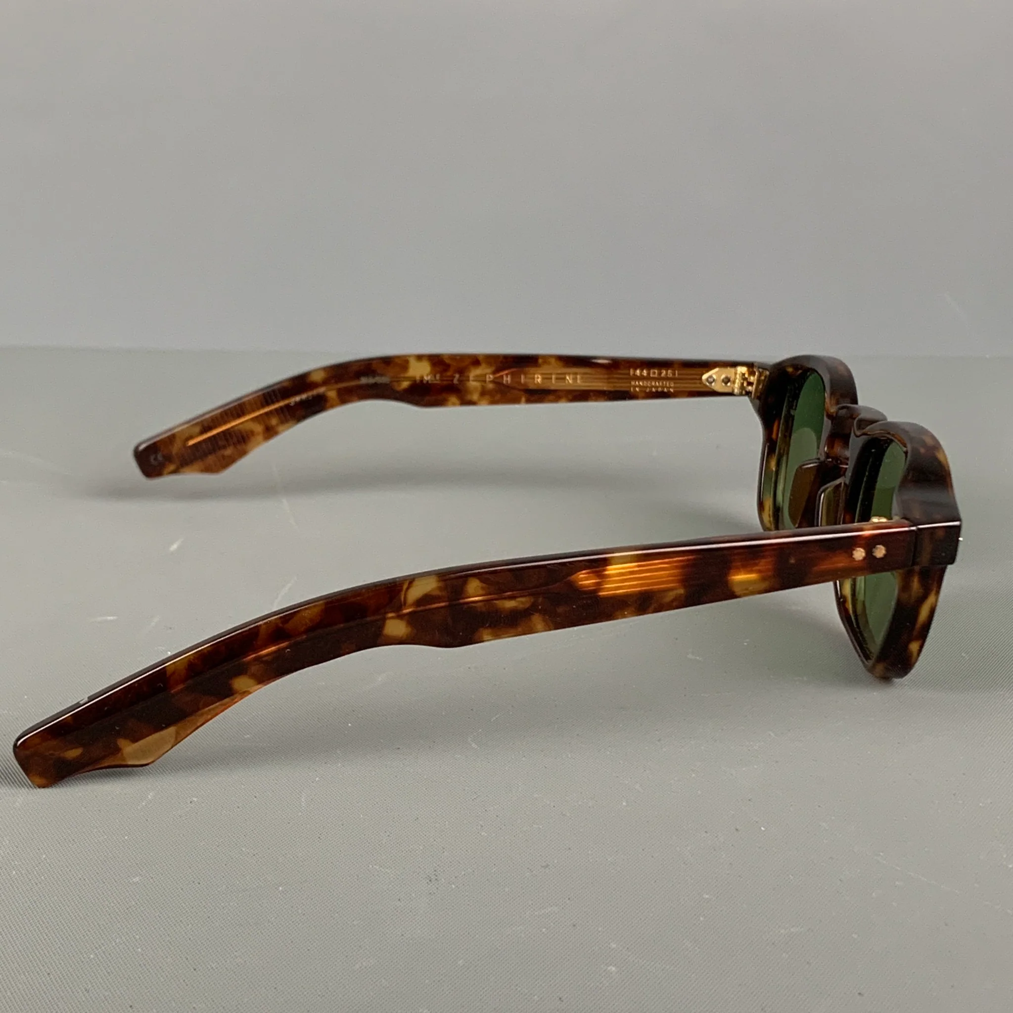 JACQUES MARIE MAGE Brown Tortoise Shell Acetate Sunglasses & Eyewear - Image 2
