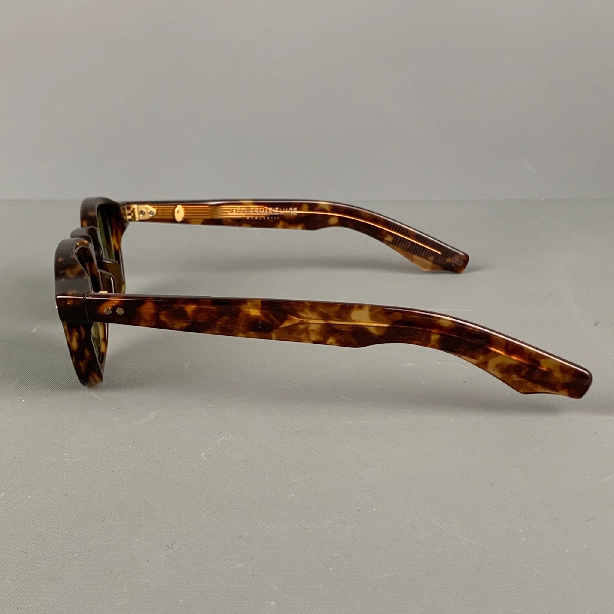 JACQUES MARIE MAGE Brown Tortoise Shell Acetate Sunglasses & Eyewear - Image 4
