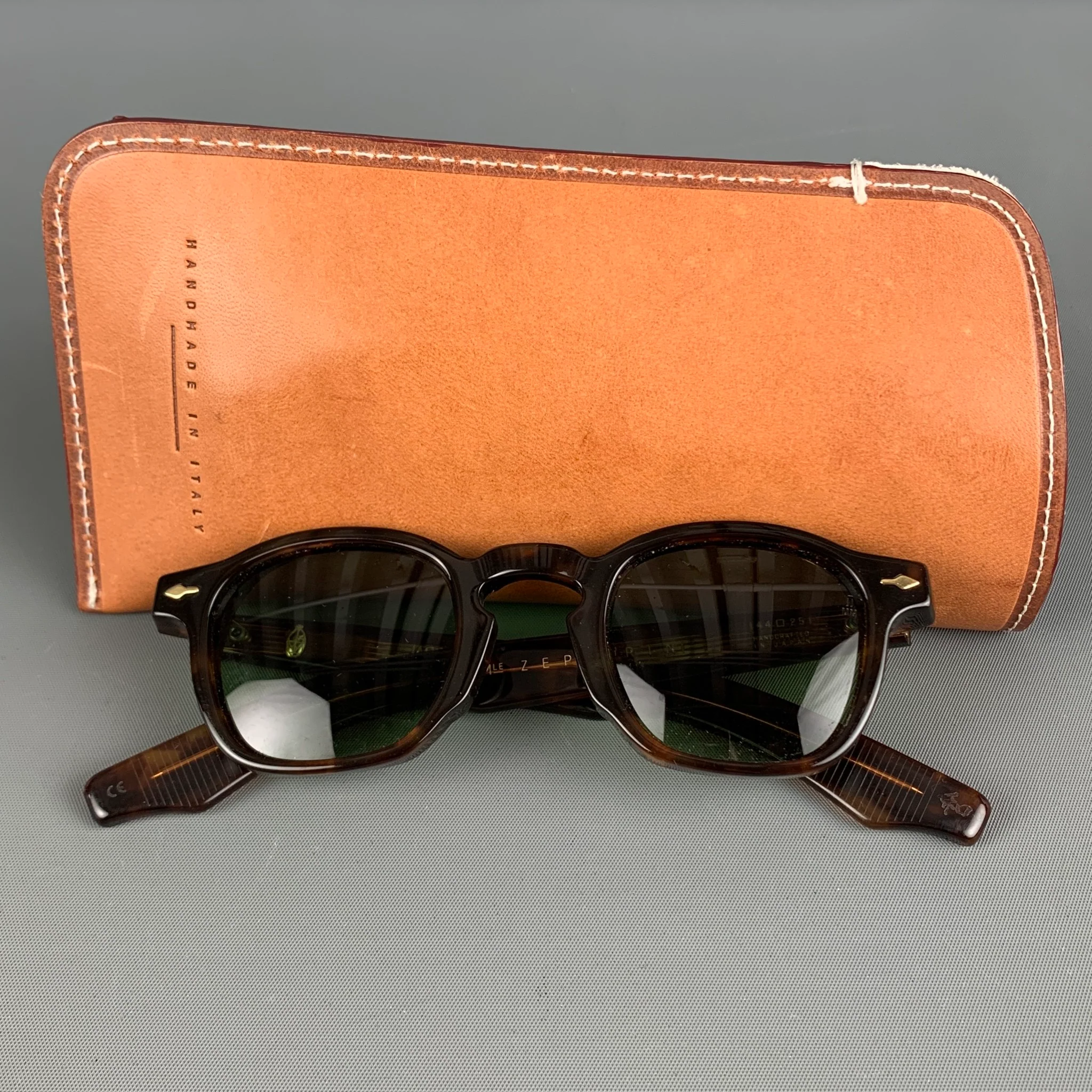 JACQUES MARIE MAGE Brown Tortoise Shell Acetate Sunglasses & Eyewear - Image 7