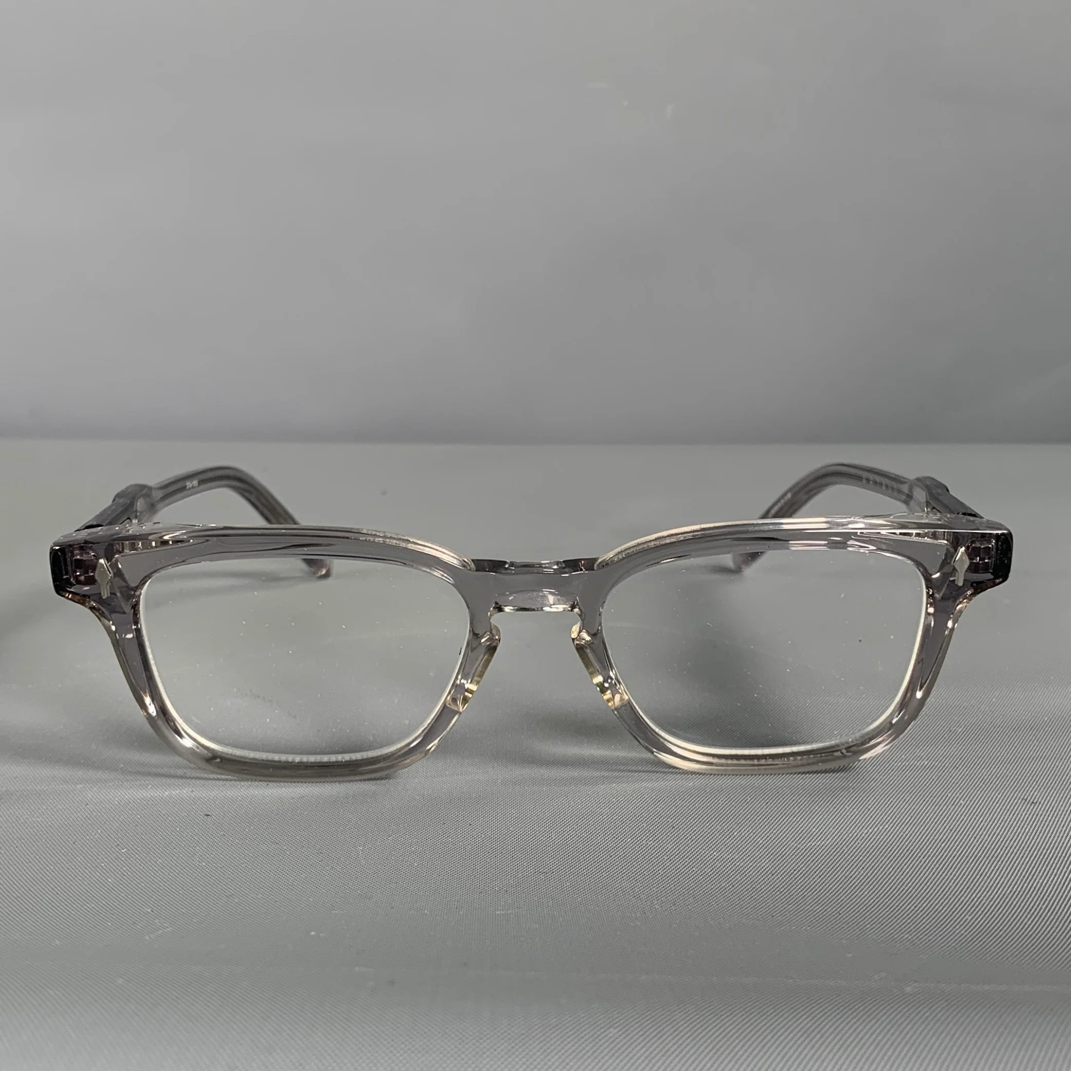 JACQUES MARIE MAGE Clear Solid Acetate Eyewear