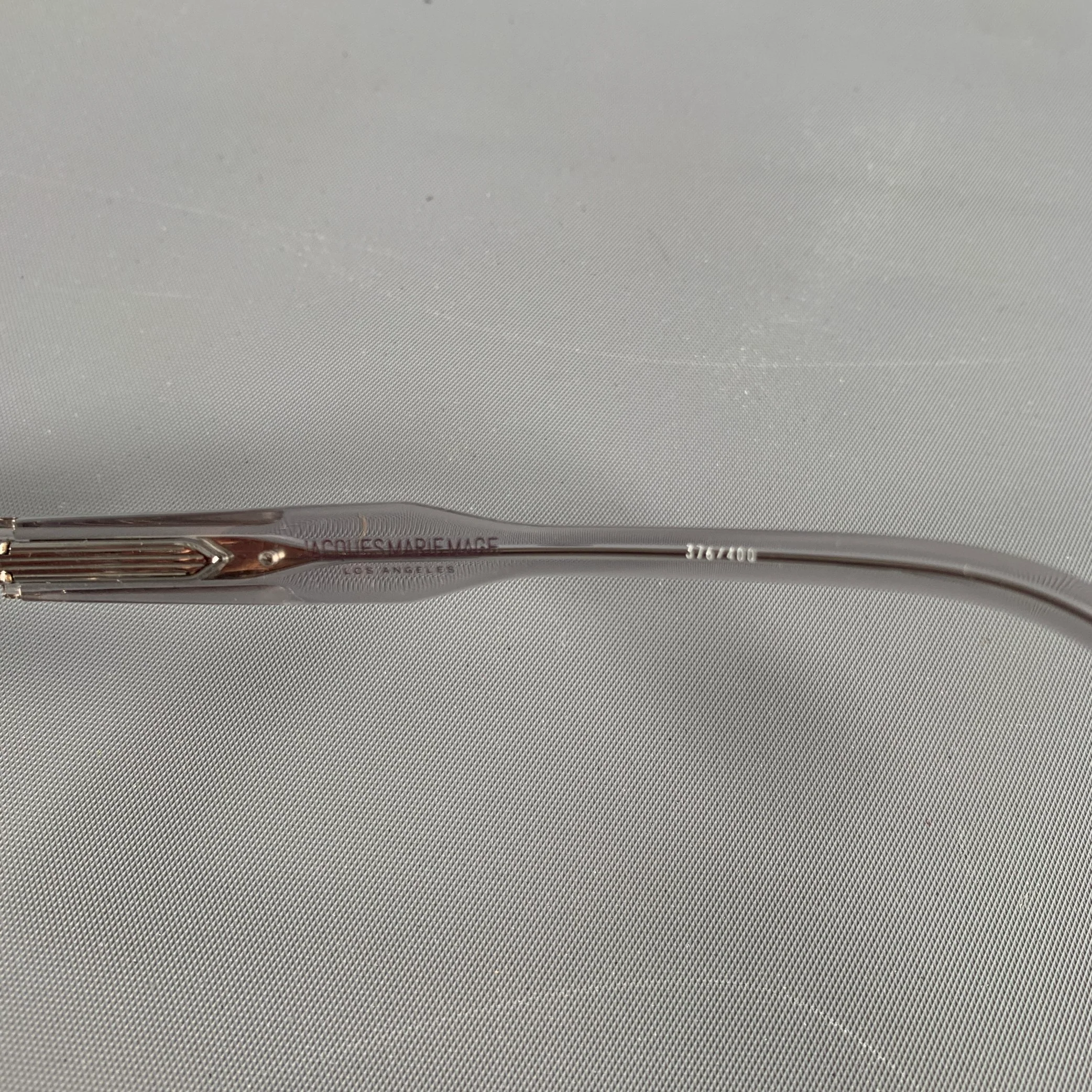 JACQUES MARIE MAGE Clear Solid Acetate Eyewear - Image 5