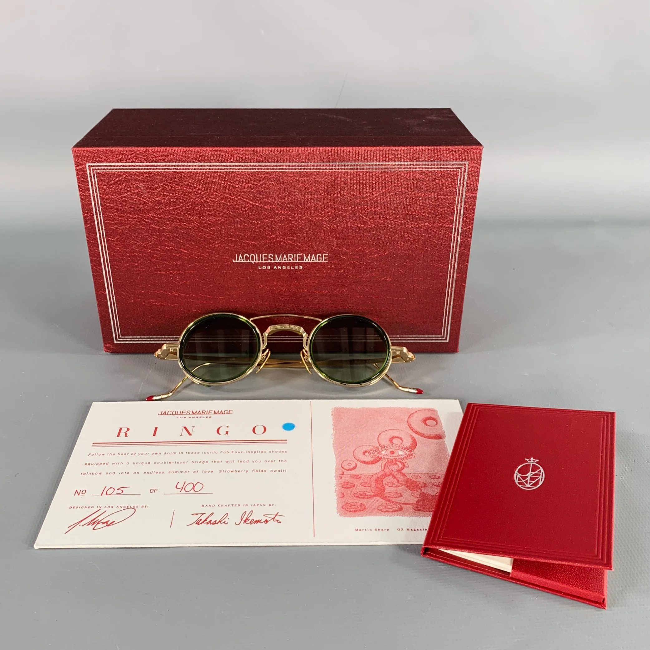 JACQUES MARIE MAGE Ringo Gold Metal Limited Edition Sunglasses - Image 7