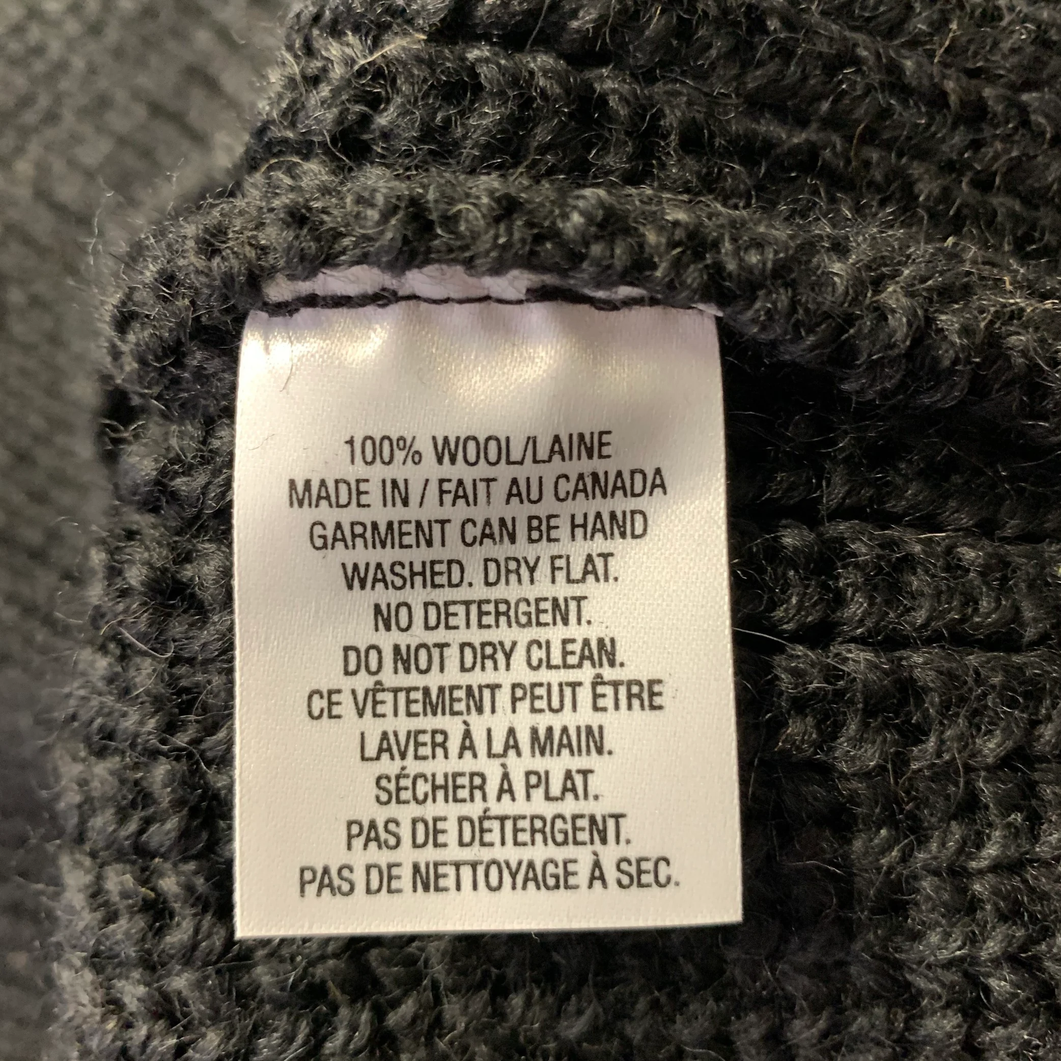 JAMES COWARD Size XL Black Ribbed Wool Raglan Sweater - Image 8