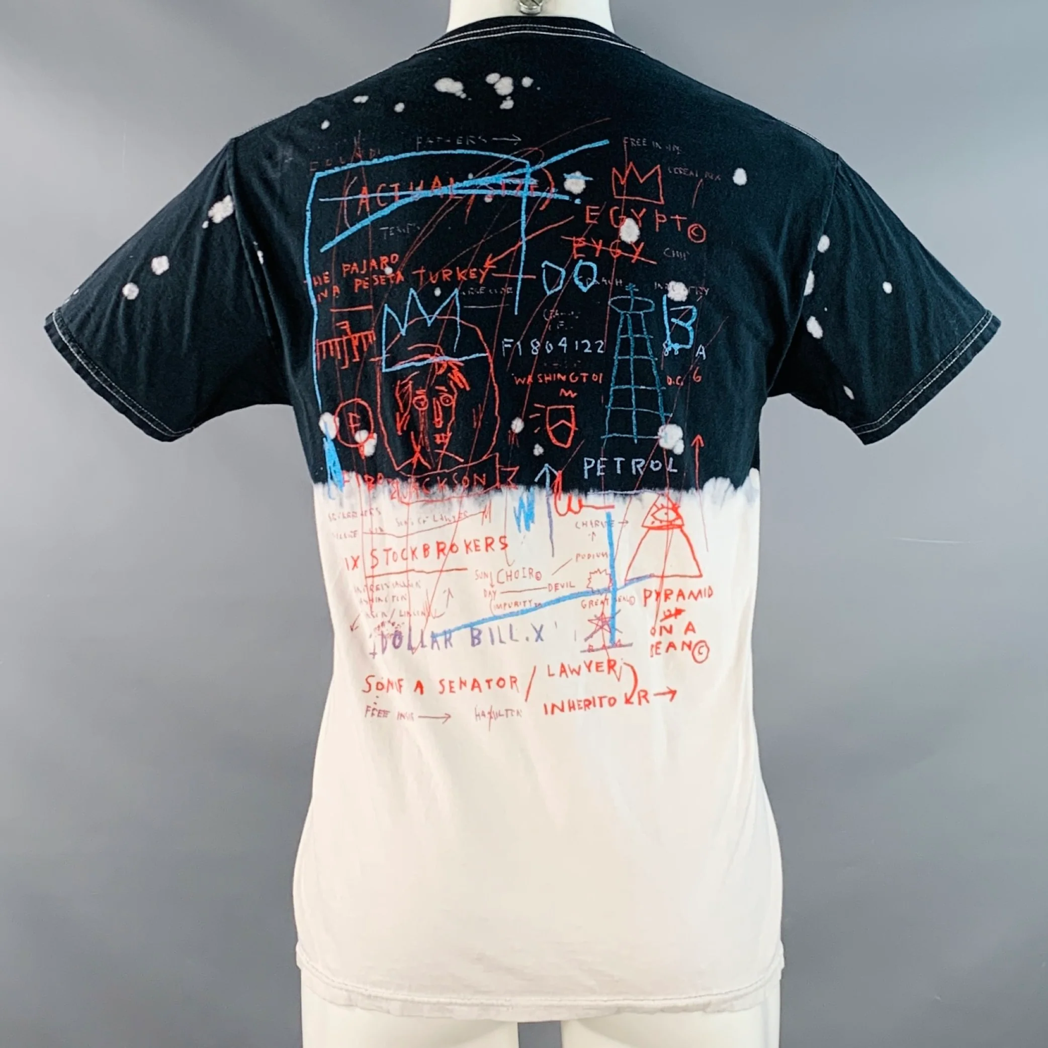 JEAN-MICHEL BASQUIAT Size M Multi Color Graphic Cotton Short Sleeve Crew Neck T-shirt - Image 4