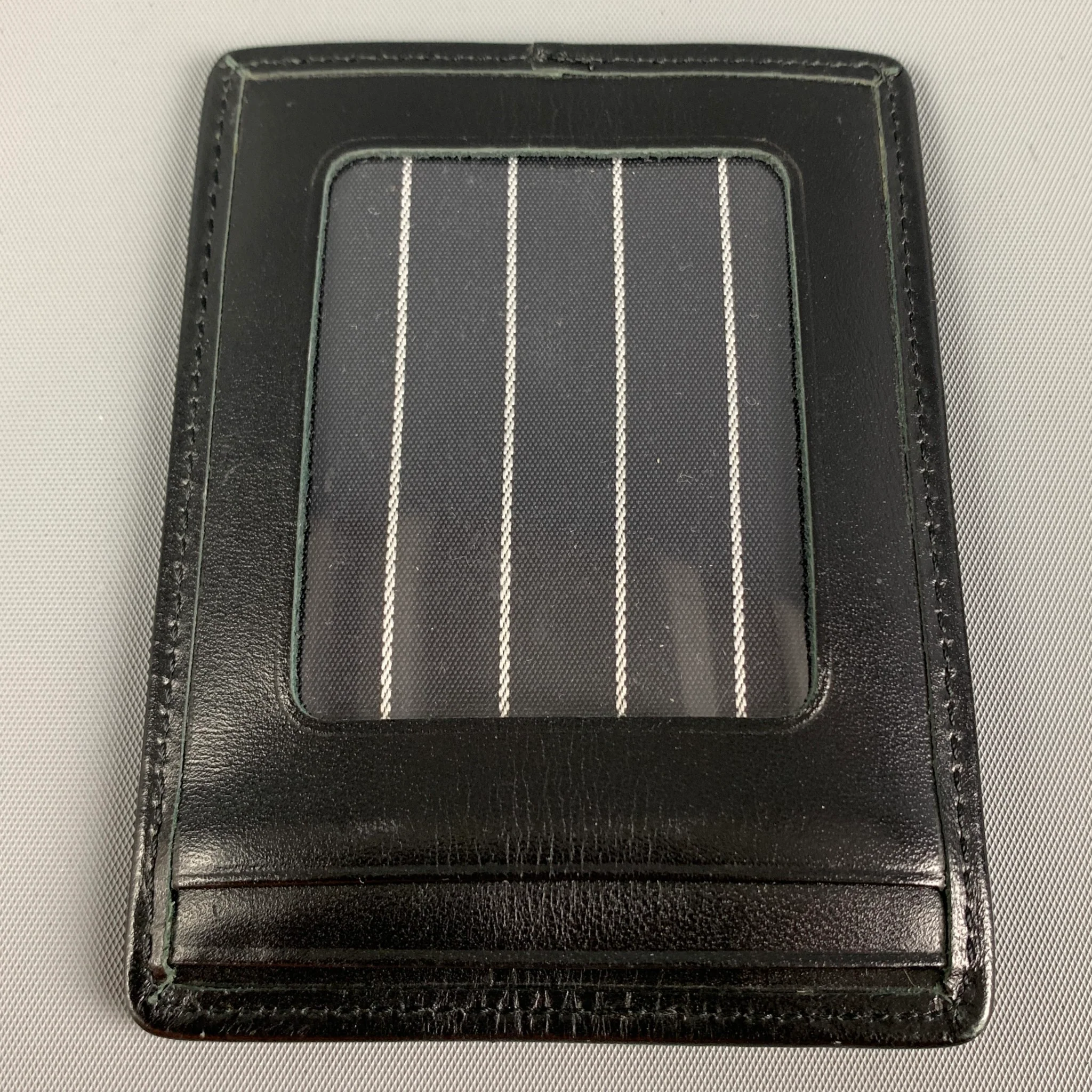 JEAN PAUL GAULTIER Black Multi-Color Embroidered Leather Fabric Wallet - Image 4