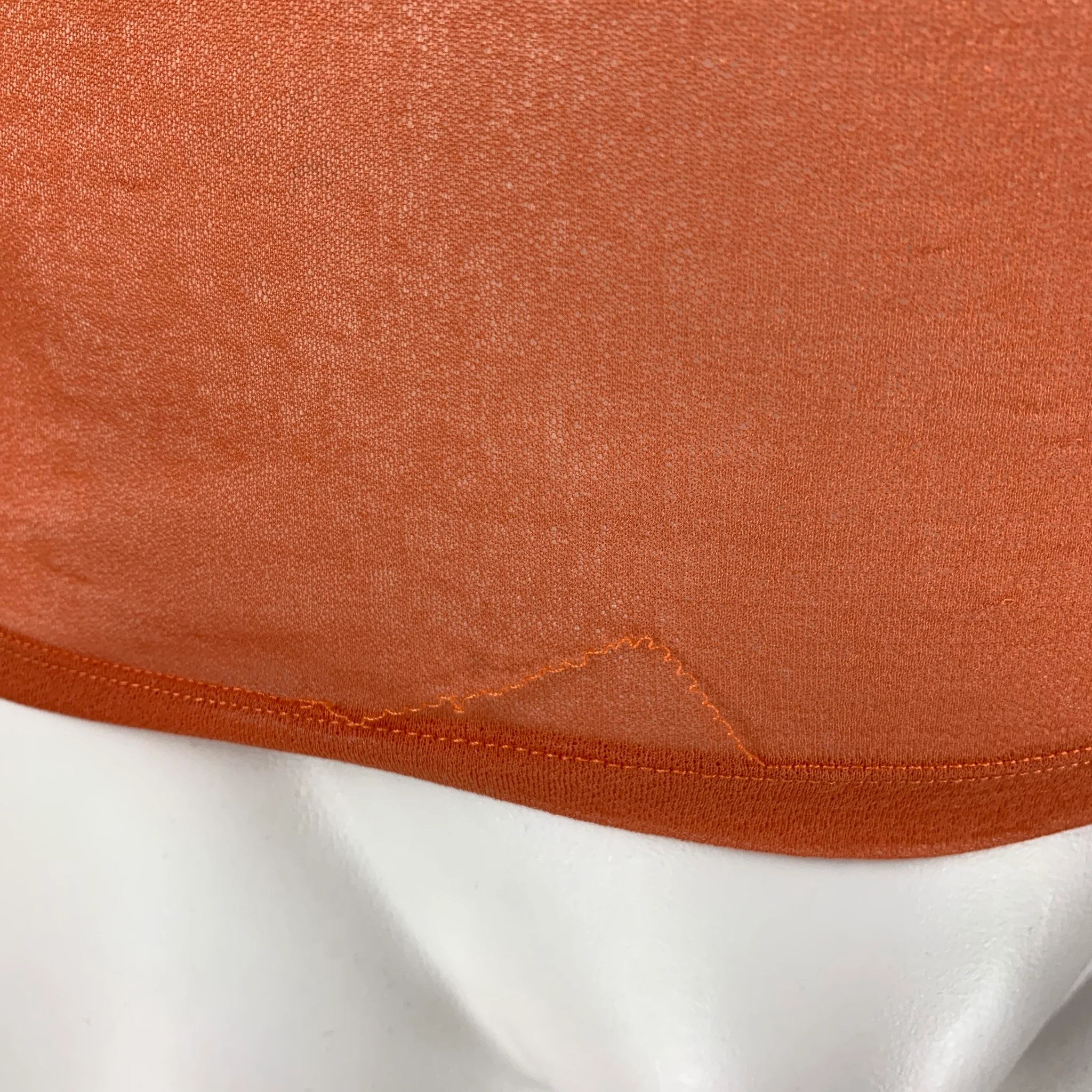JEAN PAUL GAULTIER Size M Orange Polyester Short Sleeve T-shirt - Image 8