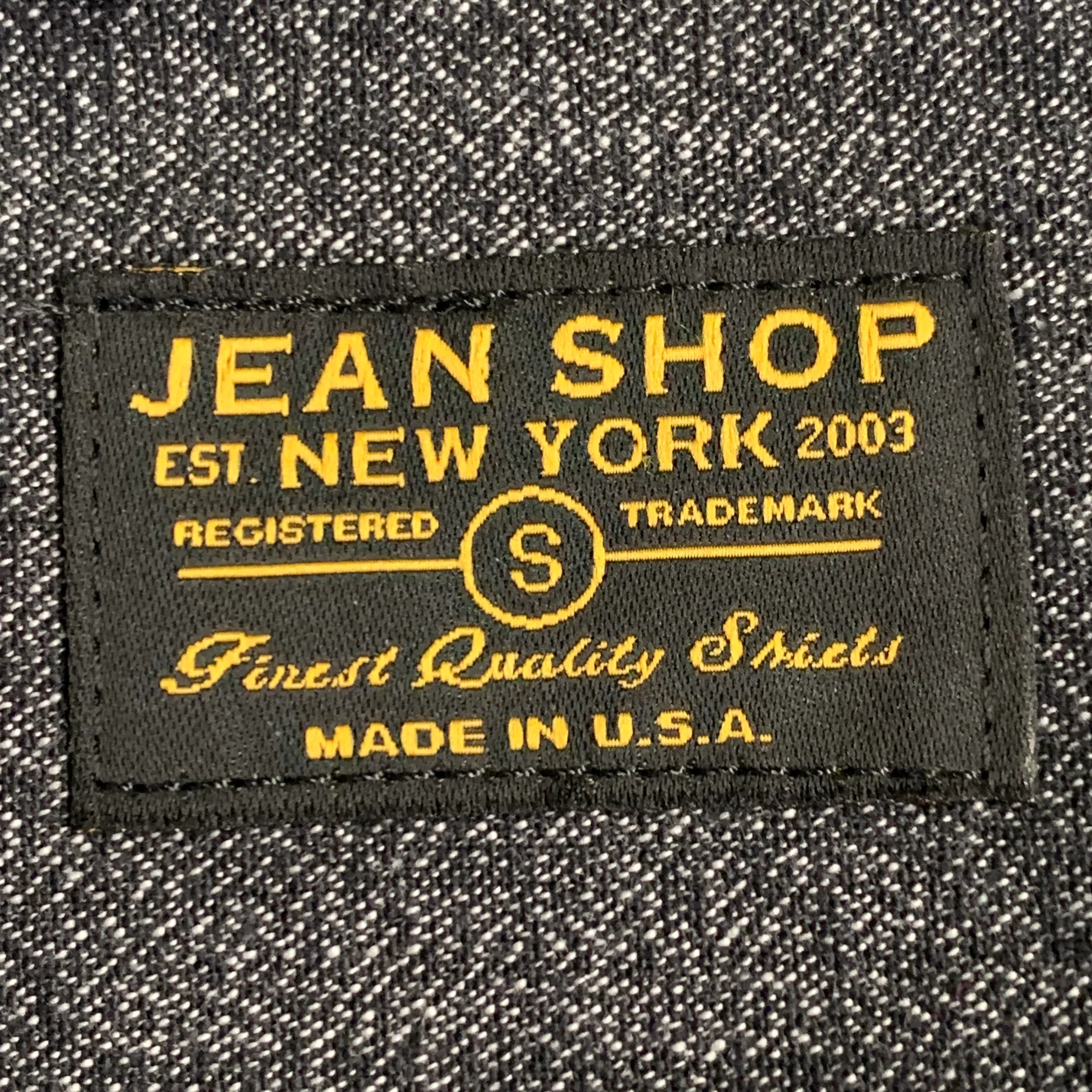 JEAN SHOP Size S Grey Black Cotton Two Pockets Long Sleeve Shirt - Image 5