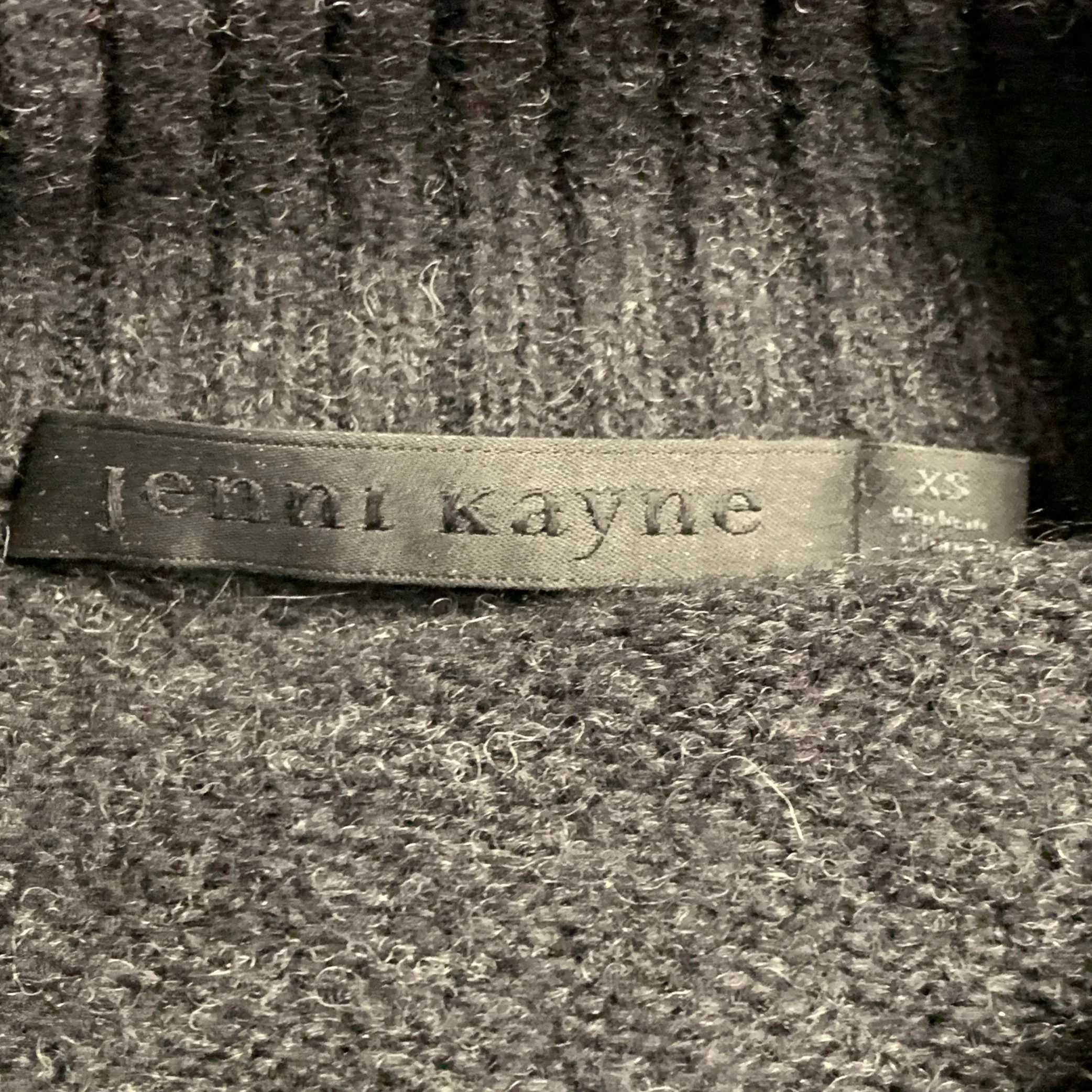 JENNI KAYNE Size XS Grey Cotton Blend Crew Neck Sweater - Image 4