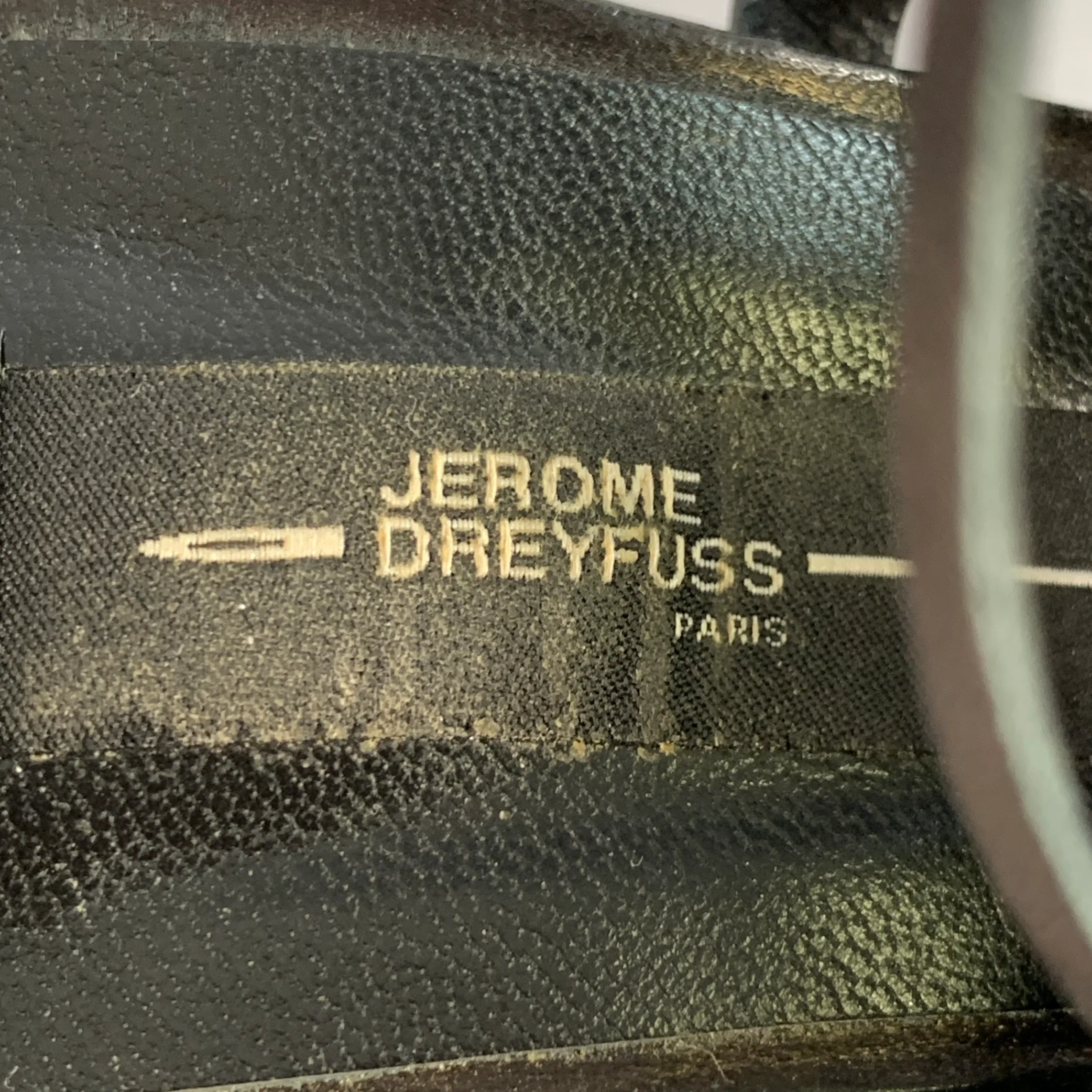 JEROME DREYFUSS Size 7 Black Leather Fringed Stiletto Pumps - Image 7