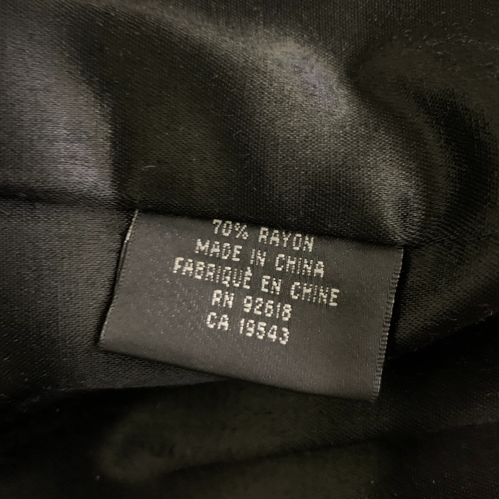 JHANE BARNES Size XXL Black Leather Double Breasted Coat - Image 9