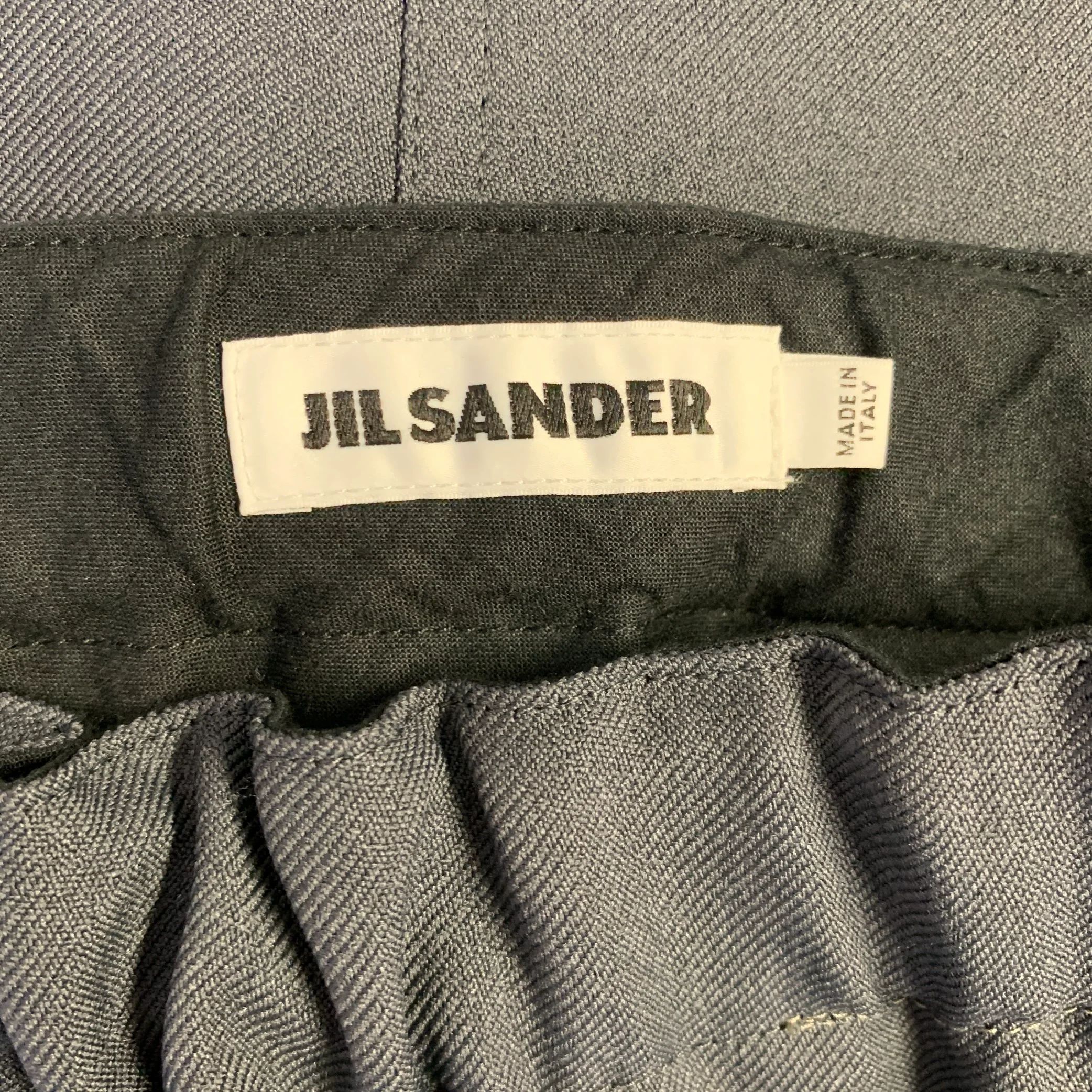 JIL SANDER Size 32 Grey Zip Fly Pants - Image 3