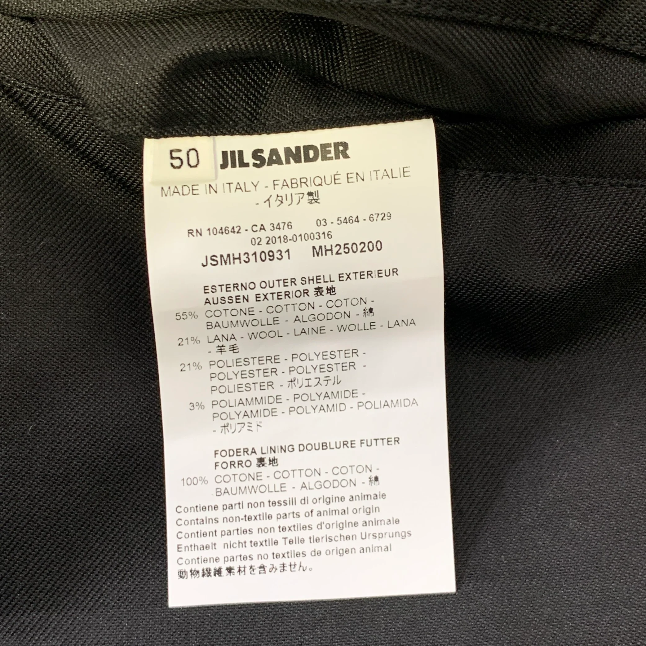 JIL SANDER Size 34 Black Cotton Blend Side Strap Casual Pants - Image 5