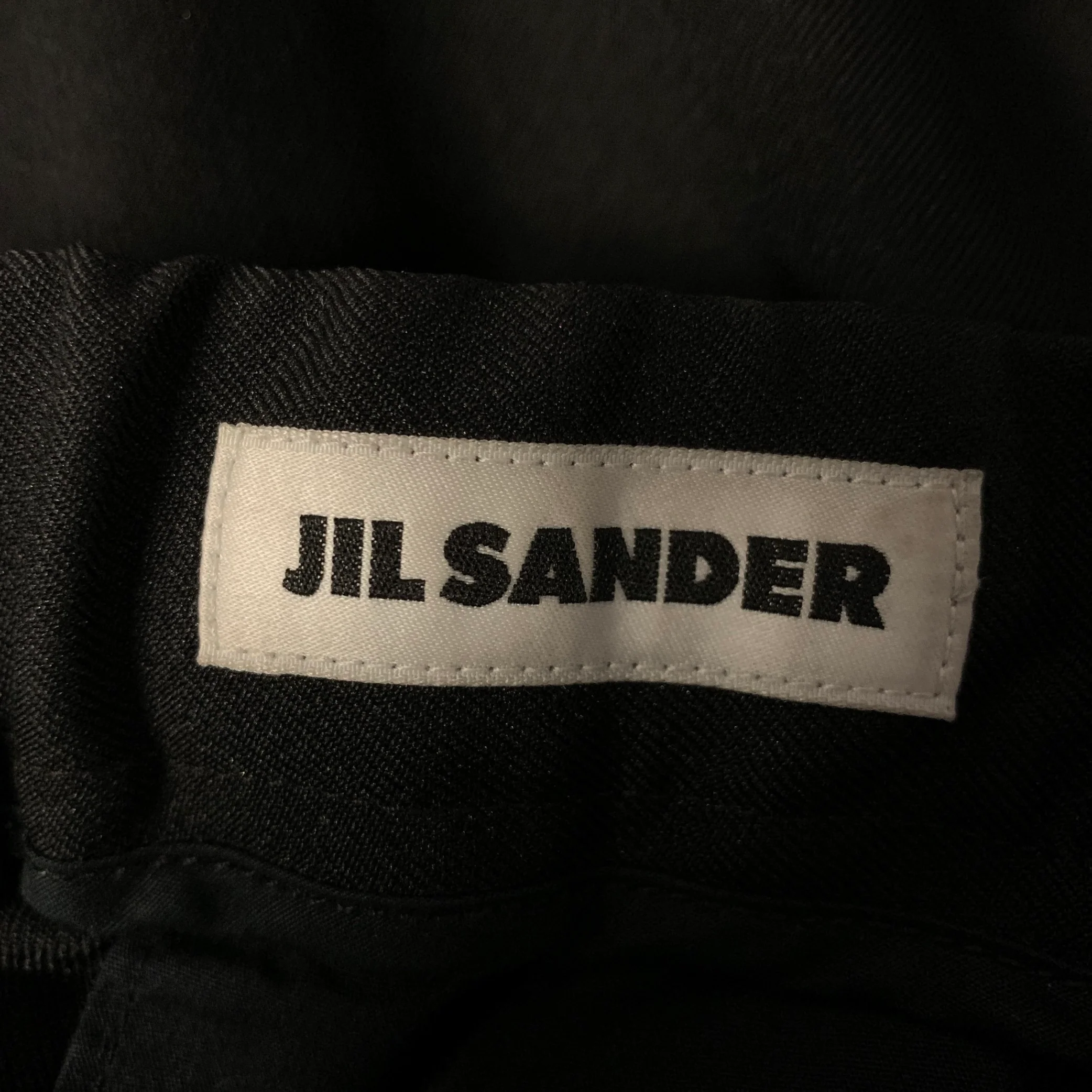 JIL SANDER Size 34 Black Polyester Elastic Waistband Pants - Image 3