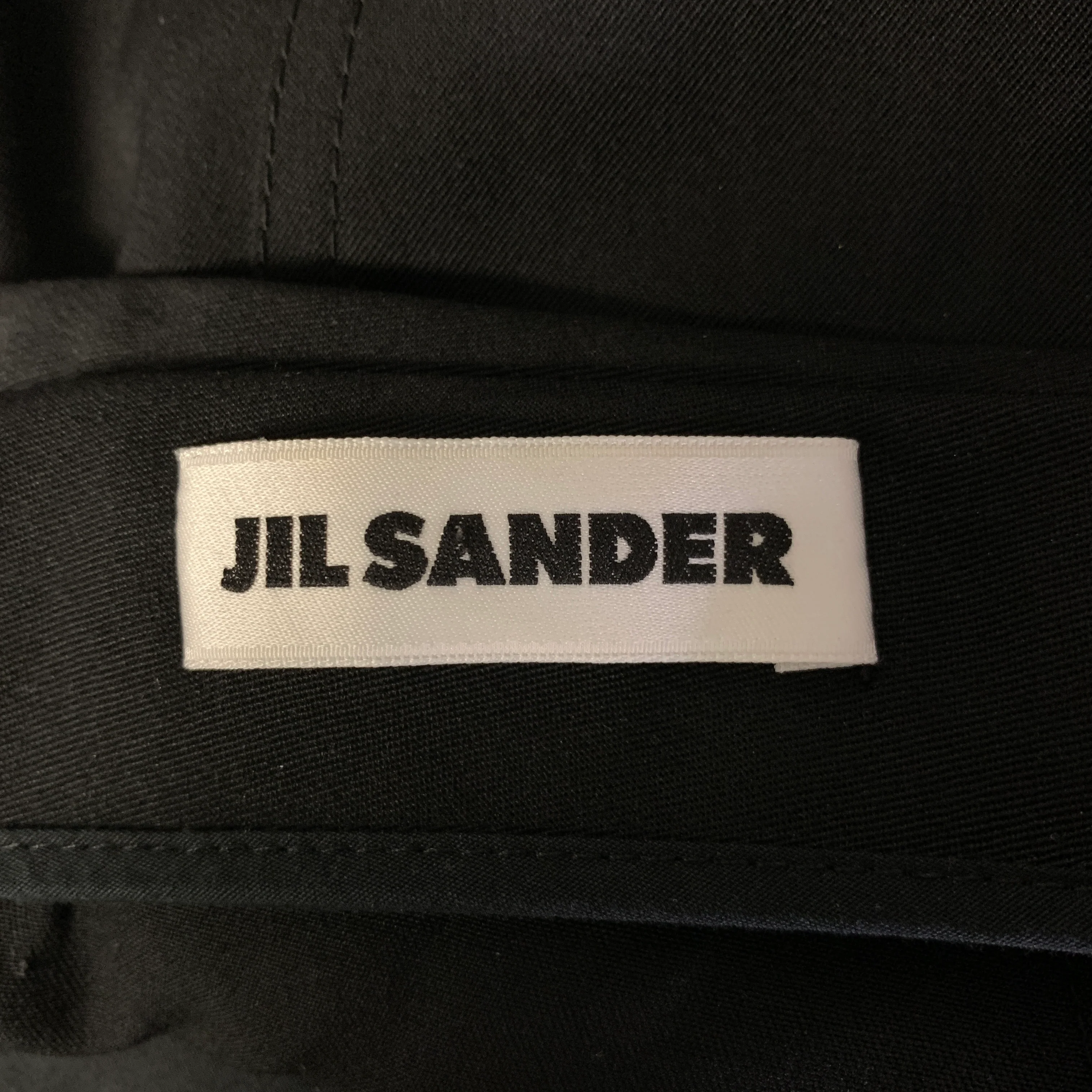 JIL SANDER Size 34 Black Wool Zipper Pants - Image 5