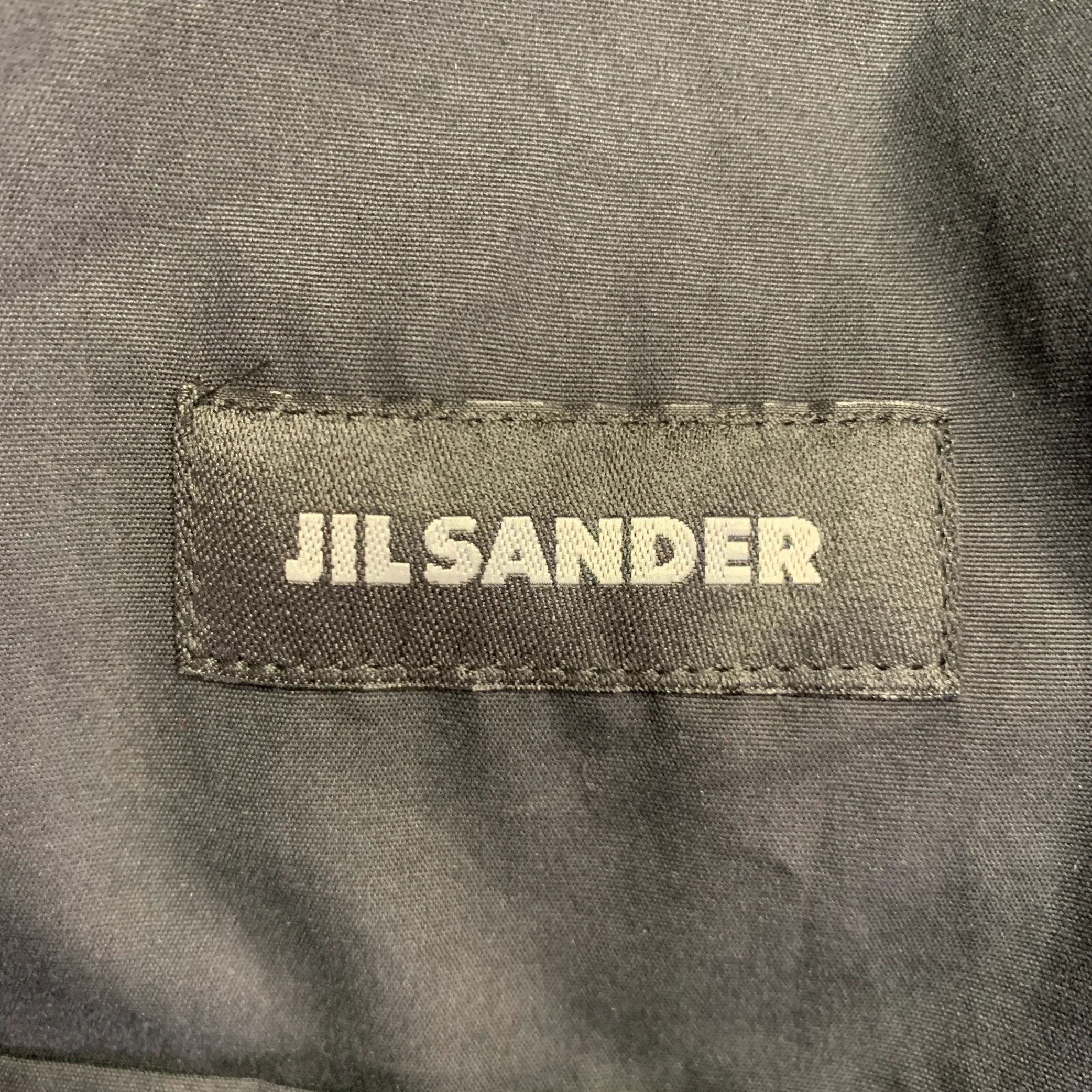 JIL SANDER Size 42 Black Parka Jacket - Image 10