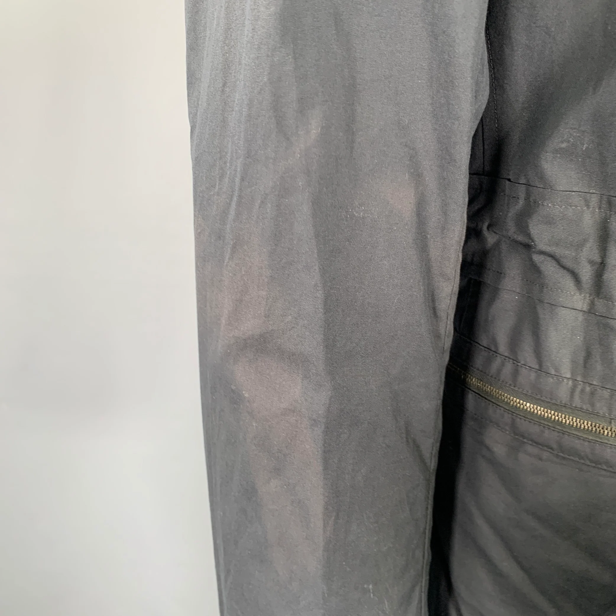 JIL SANDER Size 42 Black Parka Jacket - Image 8