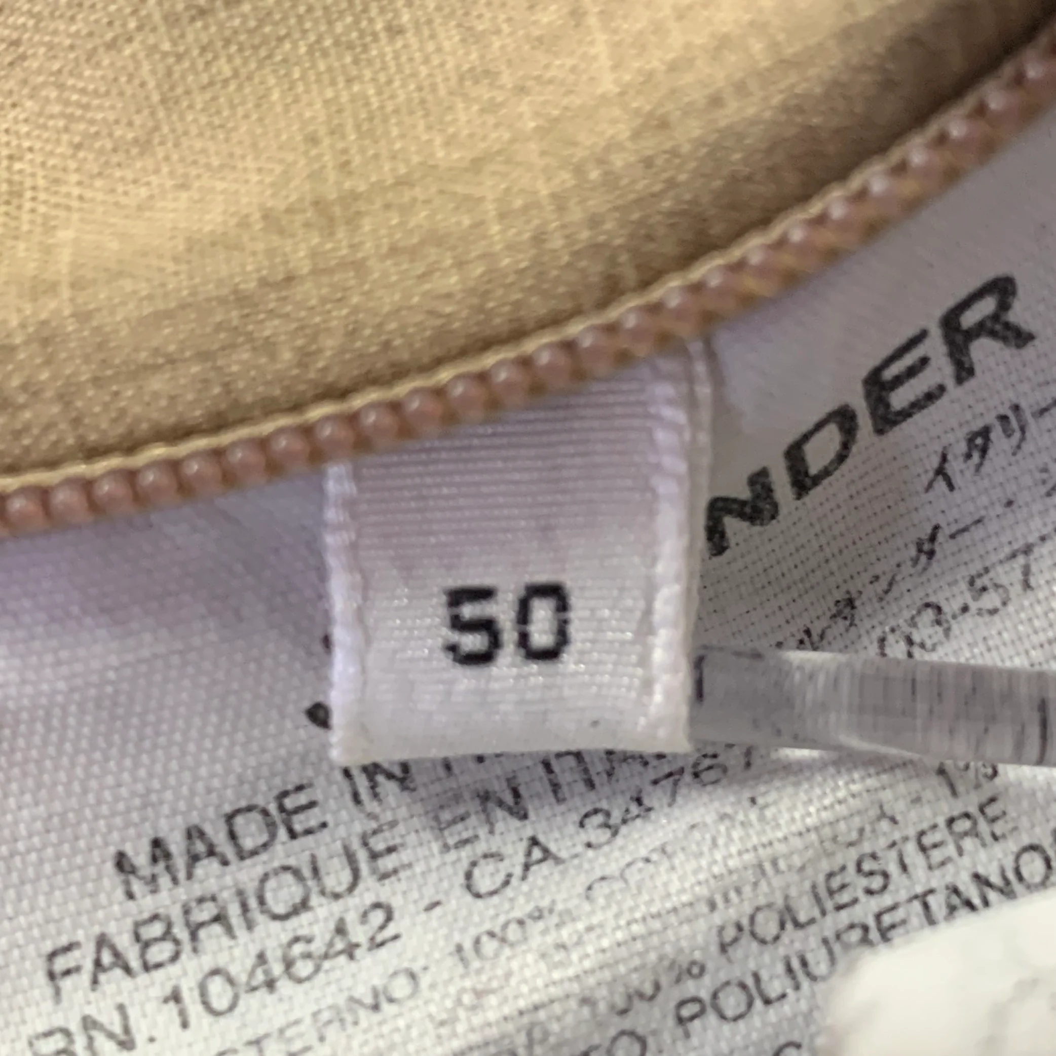 JIL SANDER Size M Beige Brown Cotton Layered Suede Lined Jacket - Image 9