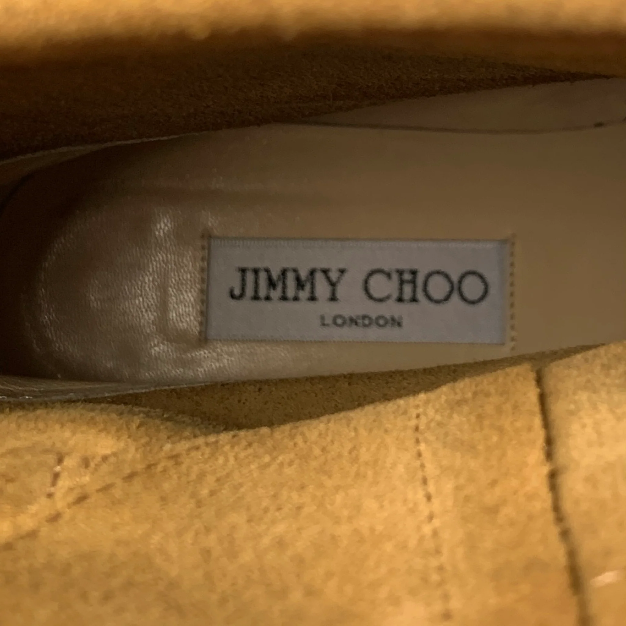 JIMMY CHOO Size 10.5 Camel Suede Pull On Boots - Image 7