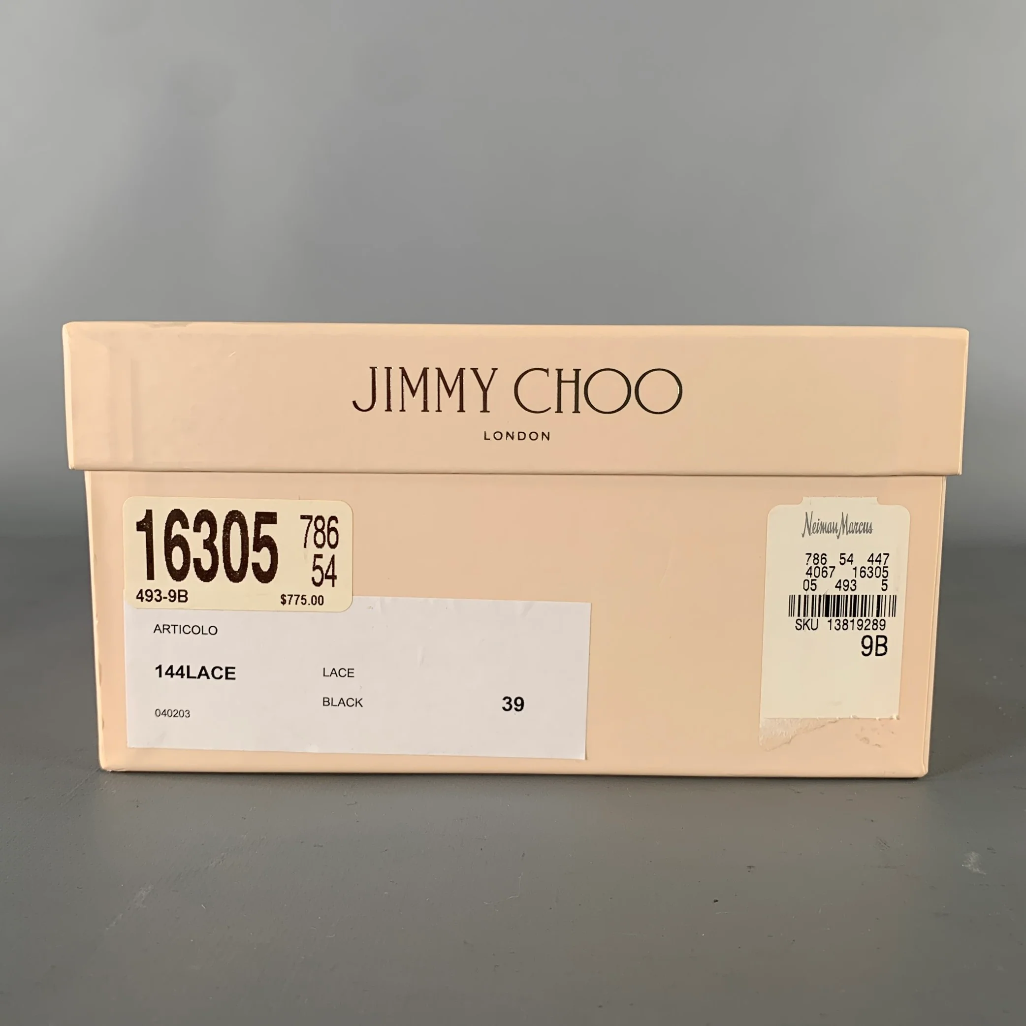 JIMMY CHOO Size 9 Black Cream Lace 144Lace Stiletto Pumps - Image 8