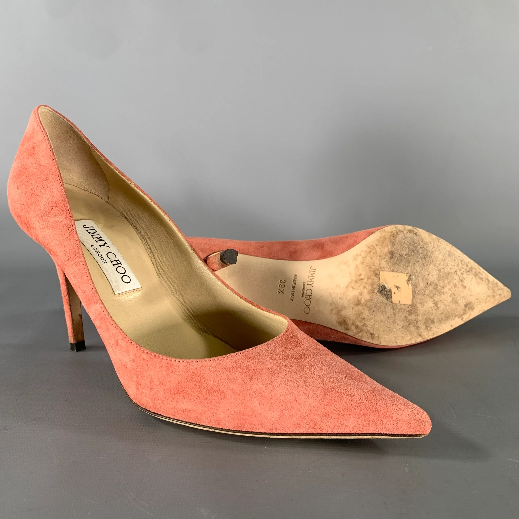 JIMMY CHOO Size 9 Pink Suede J000141547395 Suede Pumps - Image 5