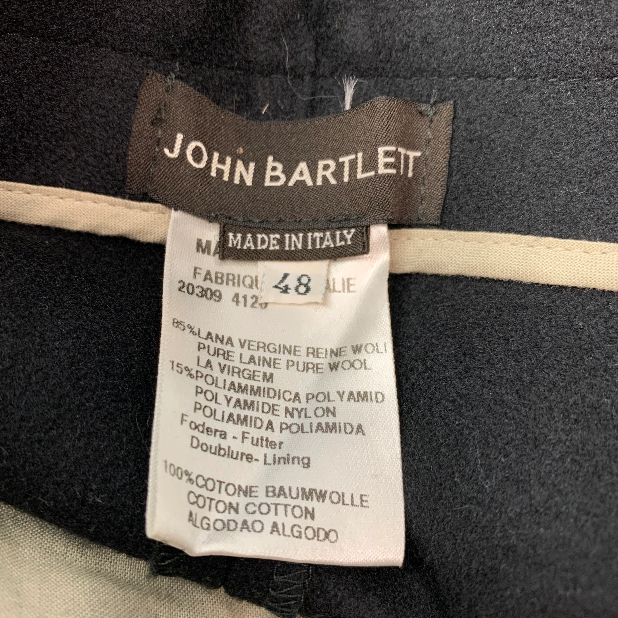JOHN BARTLETT Size 32 Black Wool  Polyamide Cargo Casual Pants - Image 4