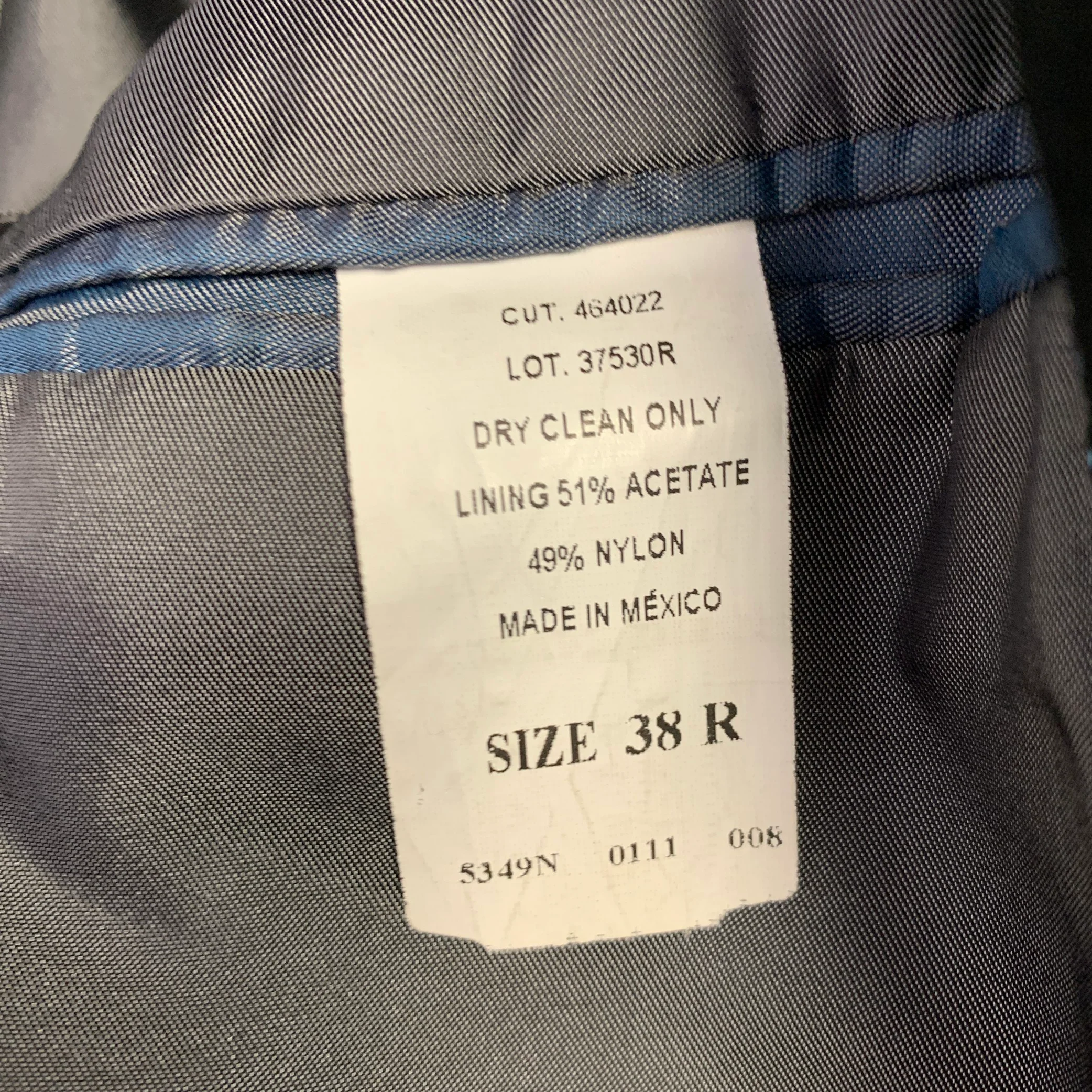 JOHN BARTLETT Size 38 Black Velvet Single Breasted Sport Coat - Image 7
