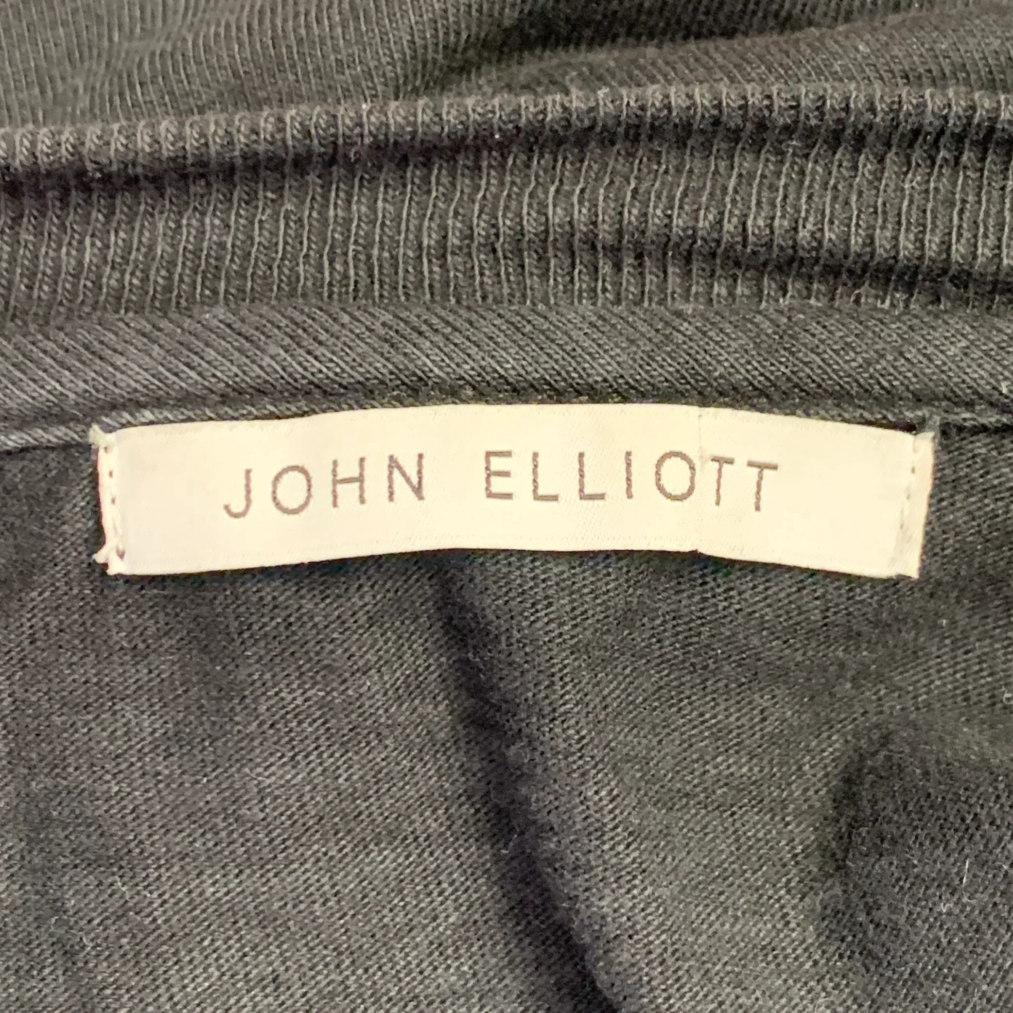 JOHN ELLIOTT Size L Black Cotton Crew Neck T-shirt - Image 4