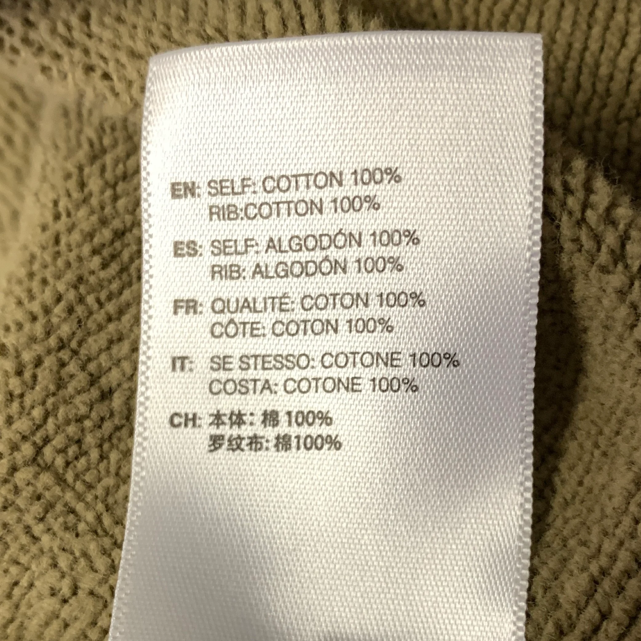 JOHN ELLIOTT Size S Green Olive Cotton Hoodie Sweatshirt - Image 7