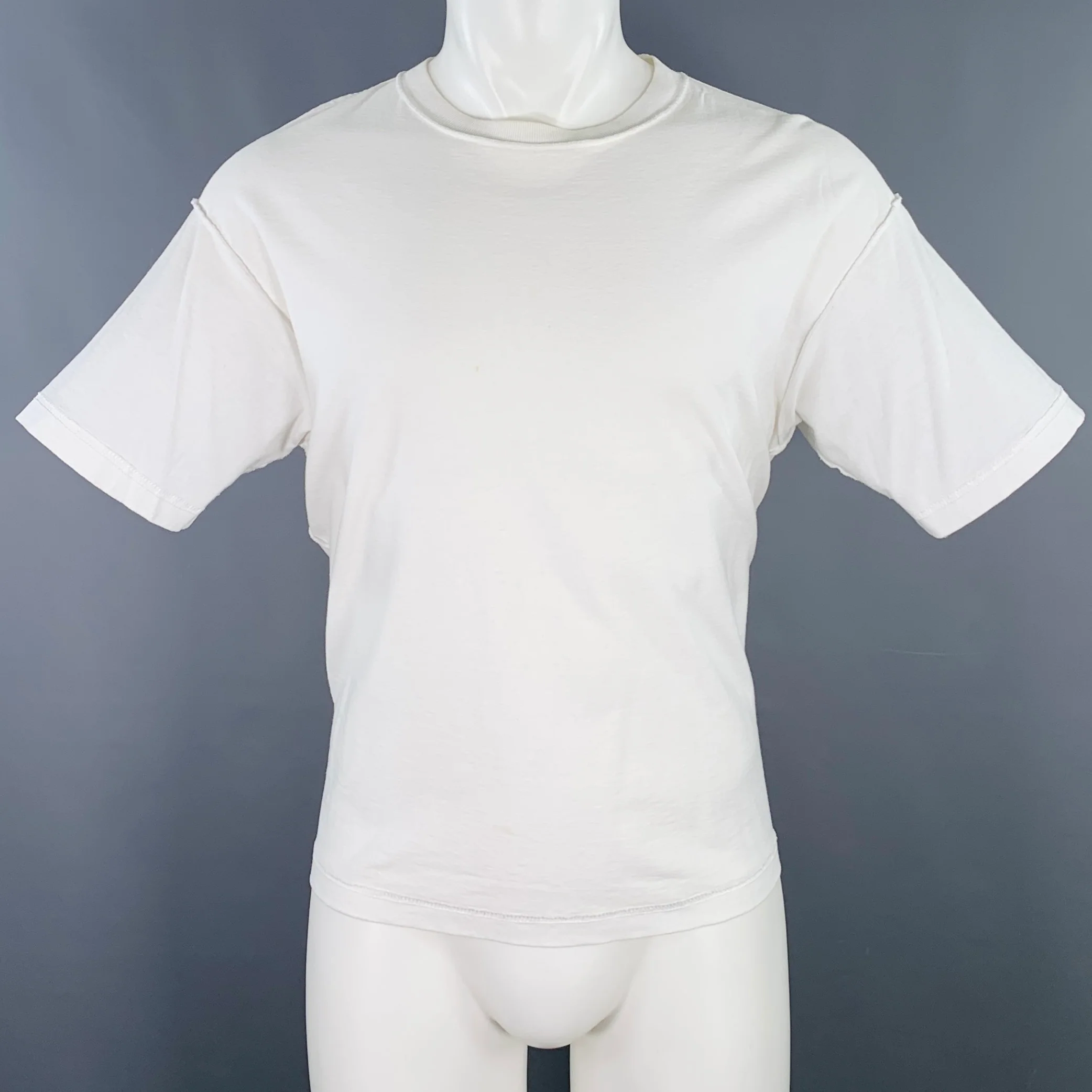 JOHN ELLIOTT Size XS White Cotton Reverse Seams T-shirt