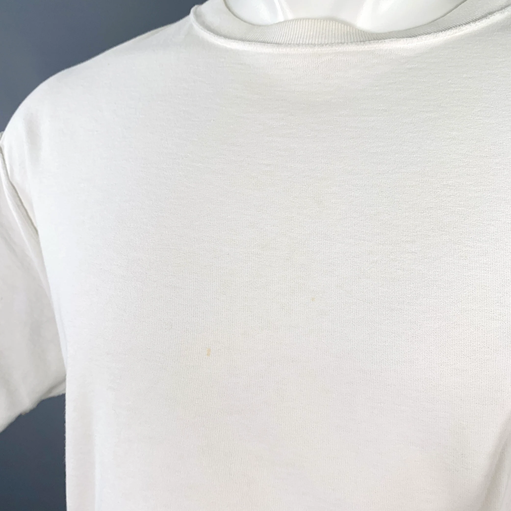 JOHN ELLIOTT Size XS White Cotton Reverse Seams T-shirt - Image 4
